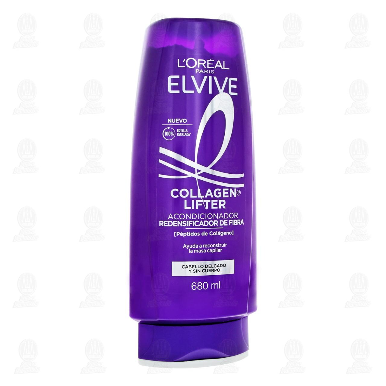 Acondicionador Elvive Collagen Lifter Redensificador de Fibra, 680 ml.