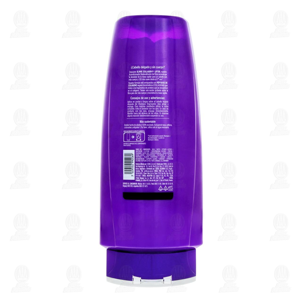 Acondicionador Elvive Collagen Lifter Redensificador de Fibra, 680 ml. image number 2