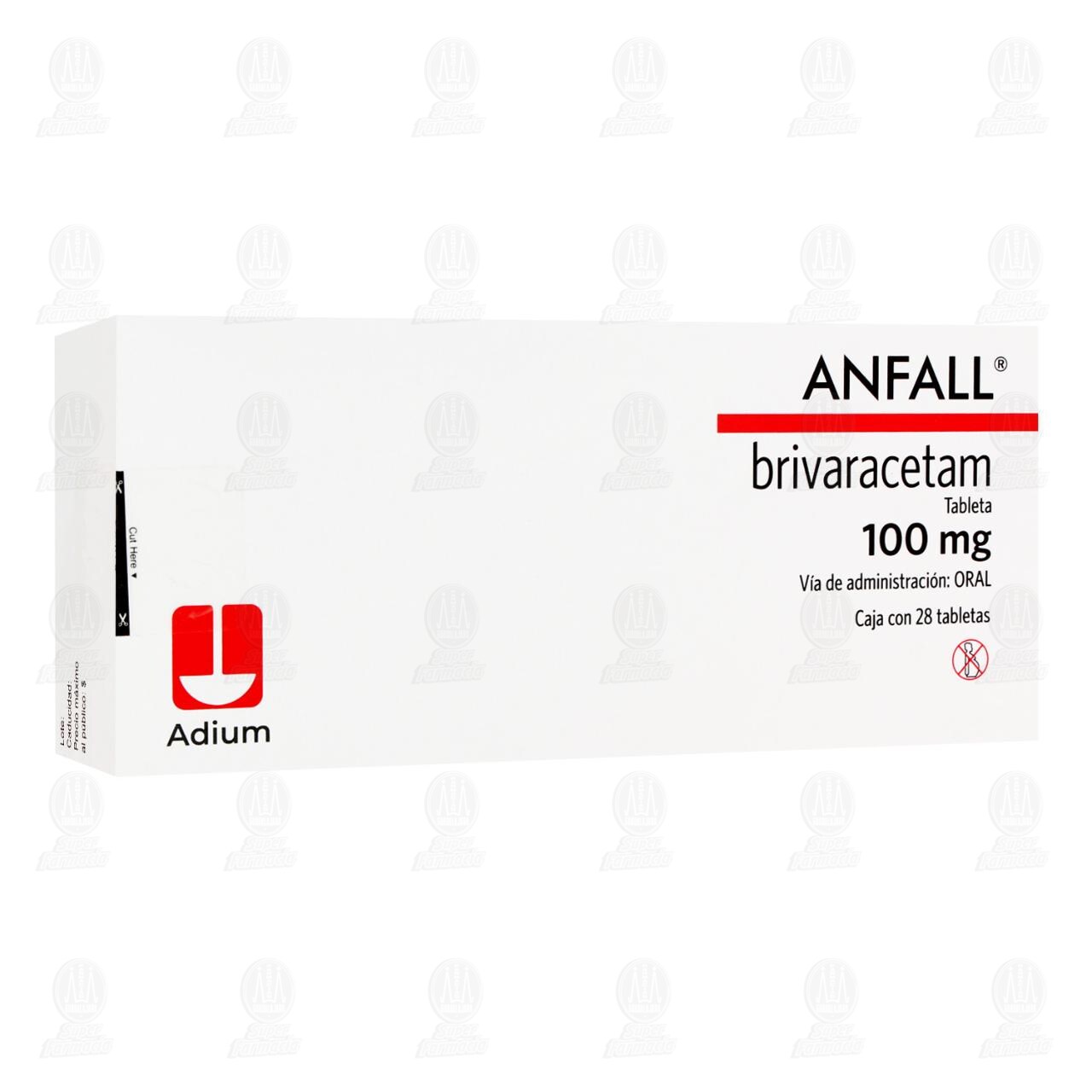 Anfall 100 mg, 28 Tabletas. image number 0
