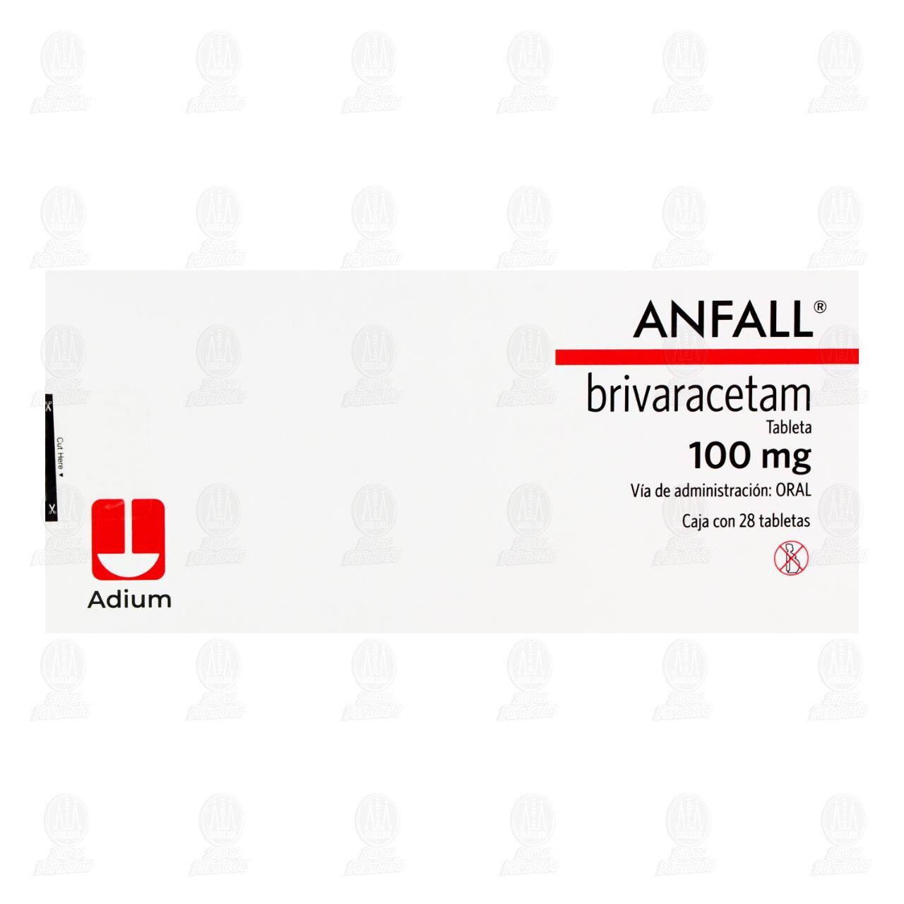 Anfall 100 mg, 28 Tabletas. image number 1