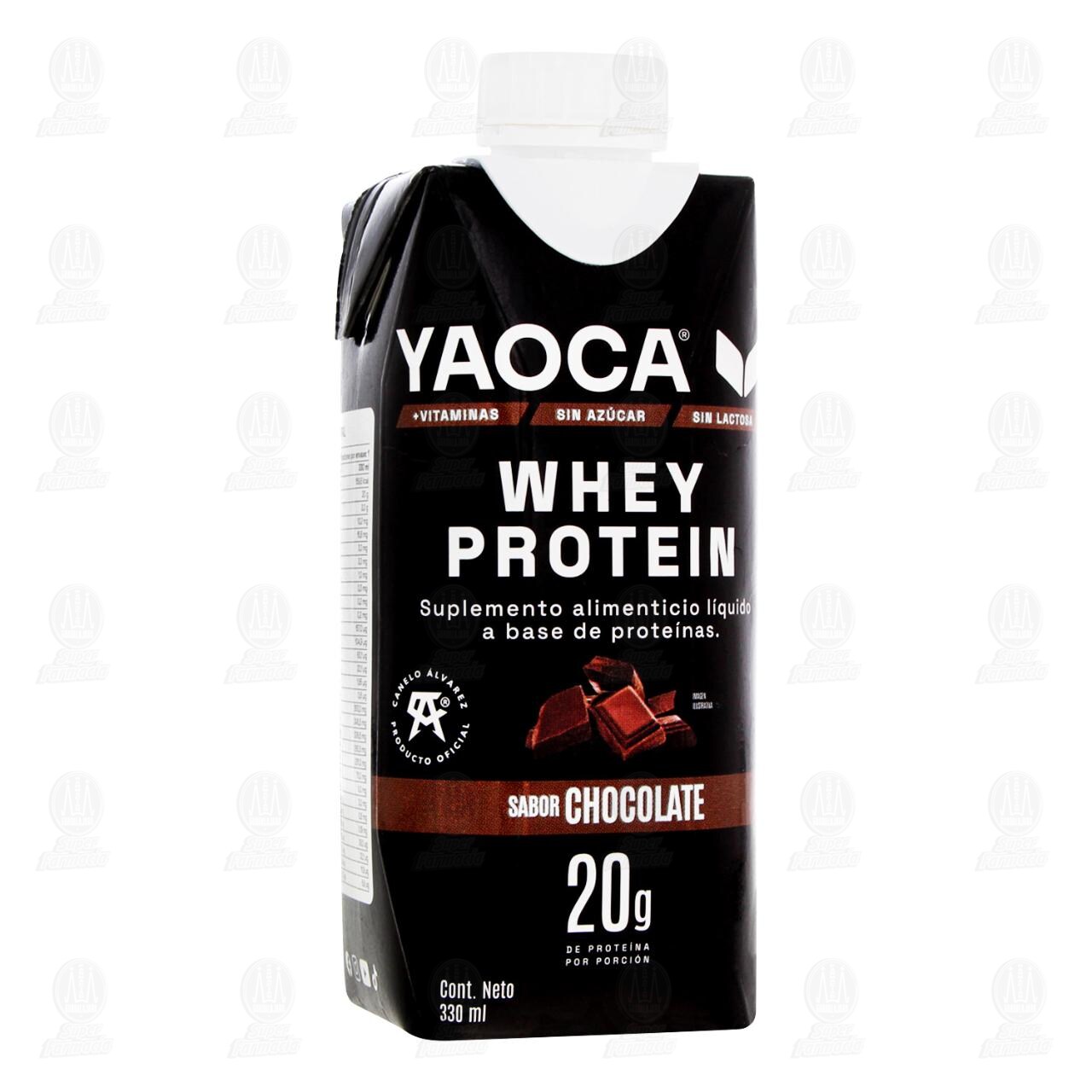 Yaoca Whey Protein Sabor Chocolate, 330 ml.