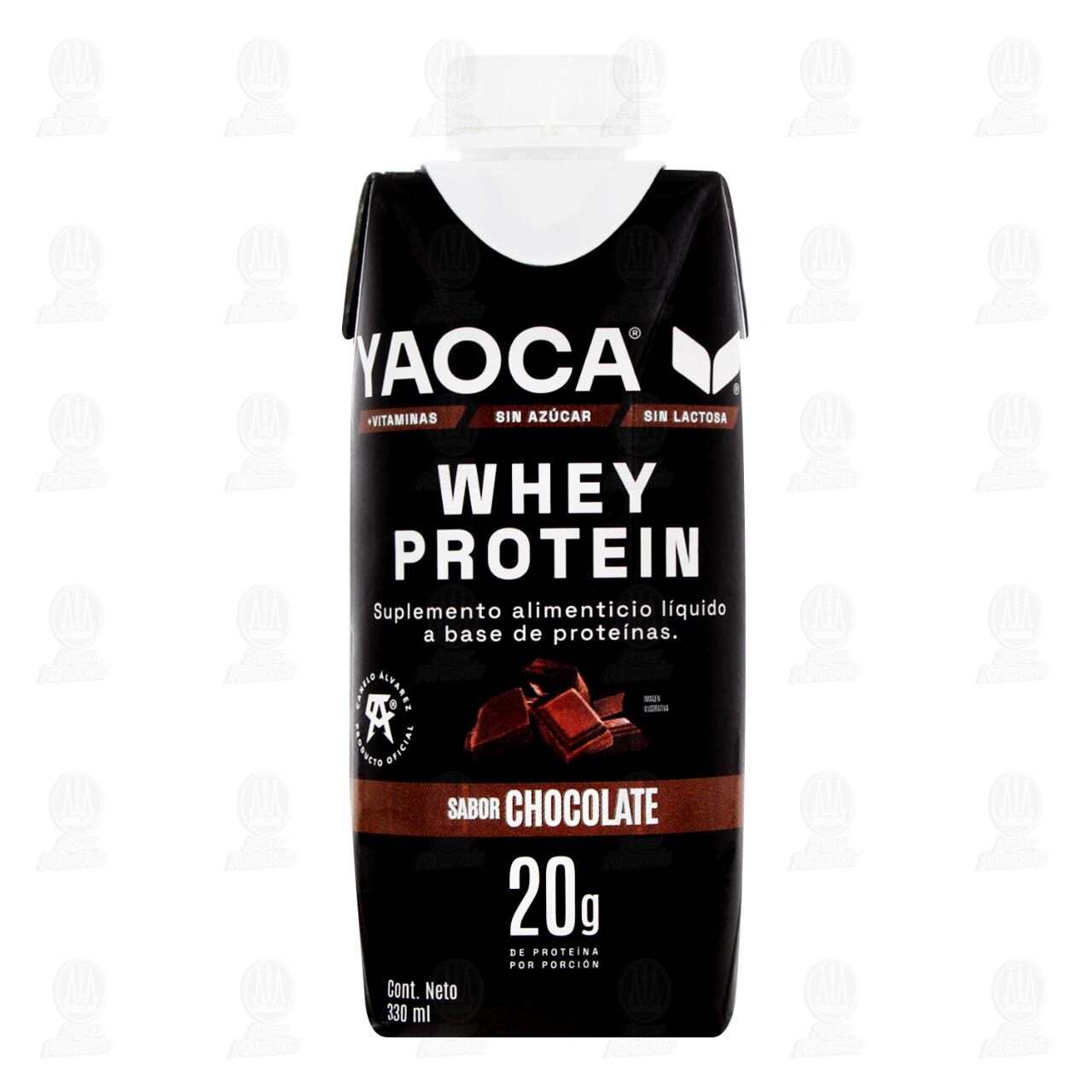 Yaoca Whey Protein Sabor Chocolate, 330 ml. image number 1