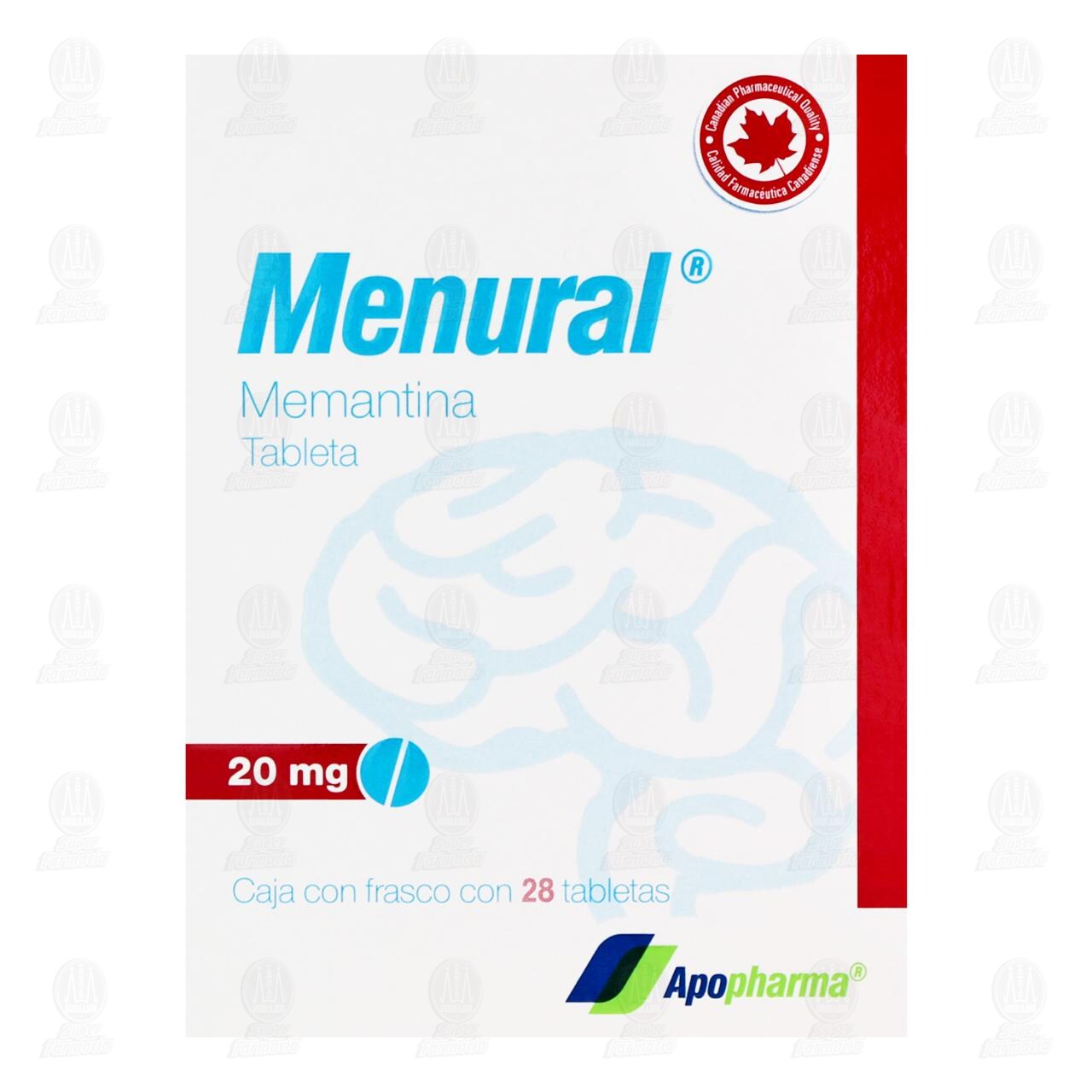 Menural 20 mg, 28 Tabletas. image number 1