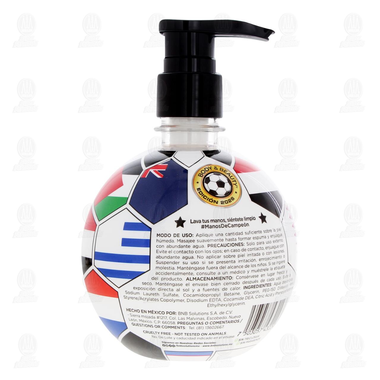 Jab&oacute;n L&iacute;quido para Manos Body & Beauty Brisa Marina, 525 ml. image number 2