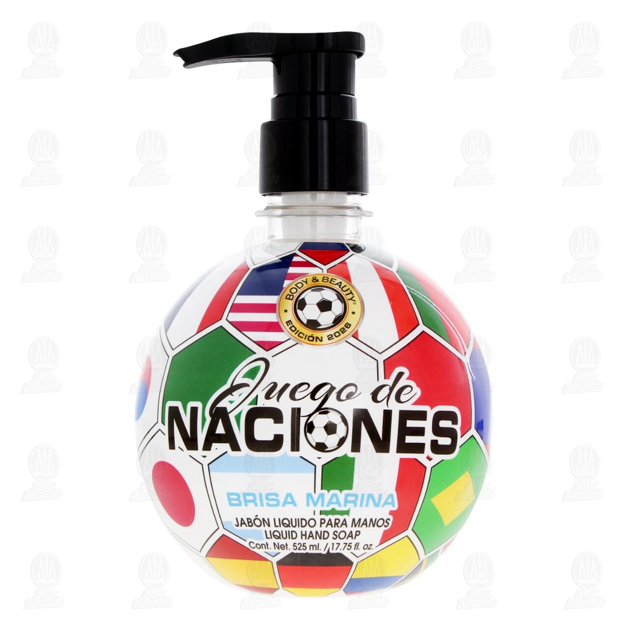 Jab&oacute;n L&iacute;quido para Manos Body & Beauty Brisa Marina, 525 ml. image number 1