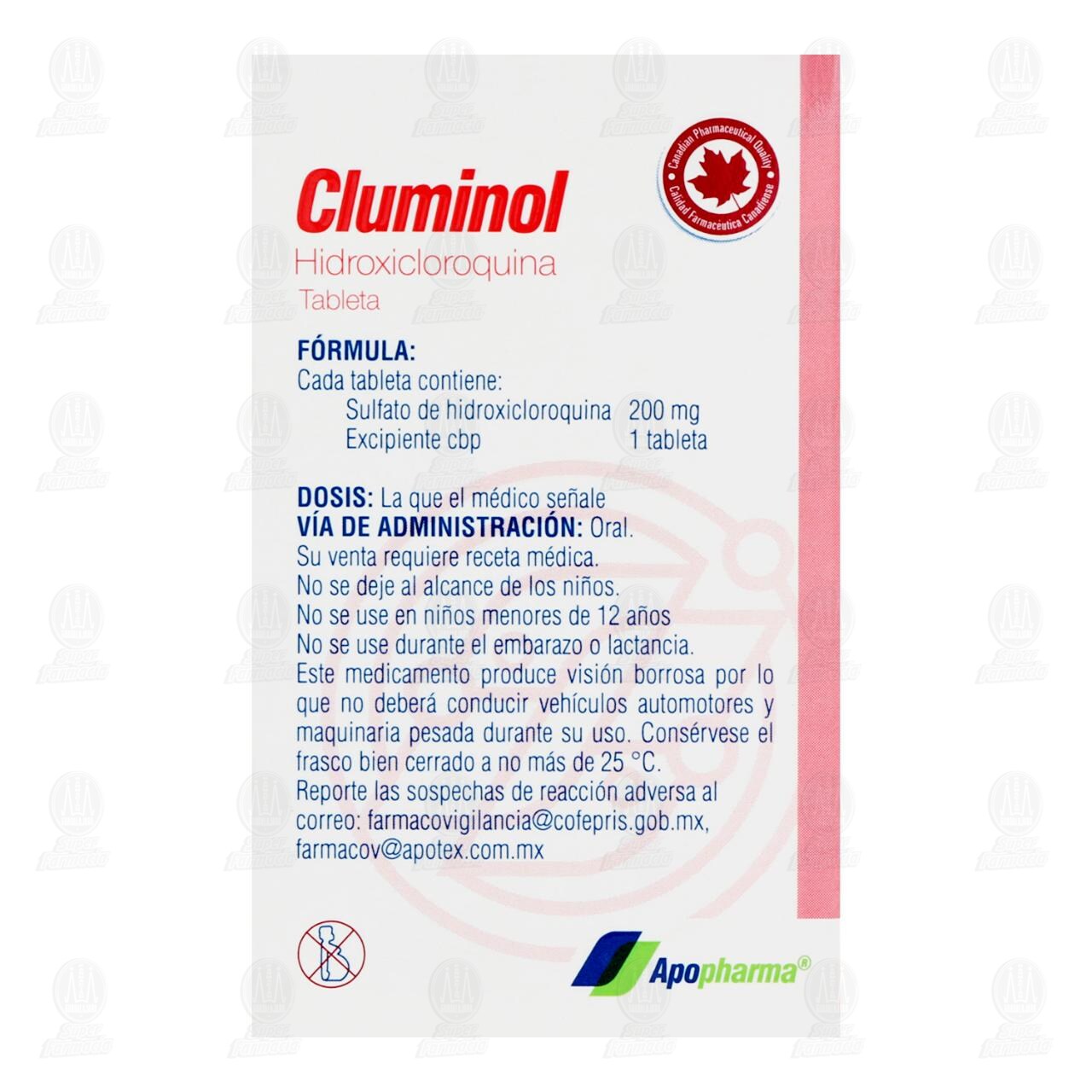 Cluminol 200 mg, 20 Tabletas. image number 2