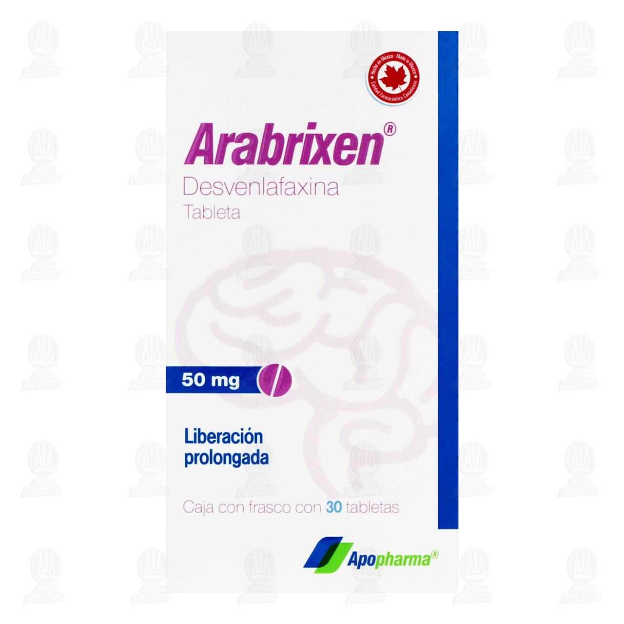 Arabrixen 50 mg, 30 Tabletas. image number 1