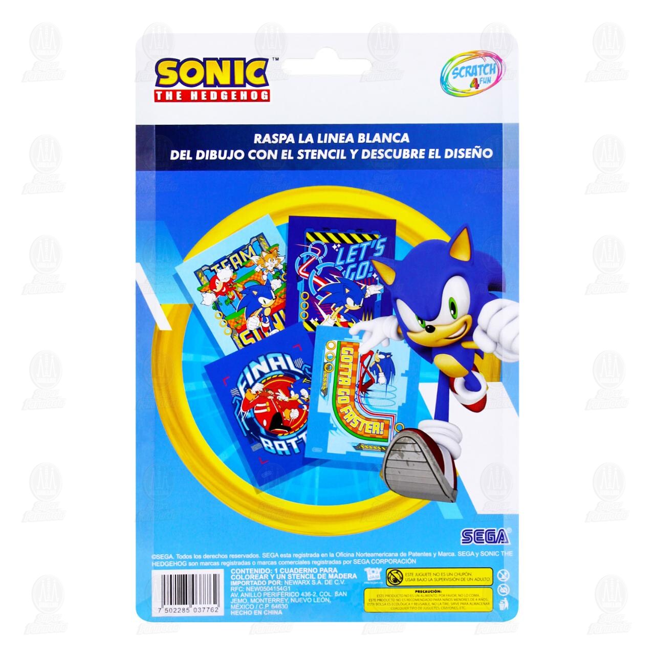 Cuaderno Scratch 4 Fun Sonic The Hedgehog Diferentes Dise&ntilde;os, 2 pzas. image number 1