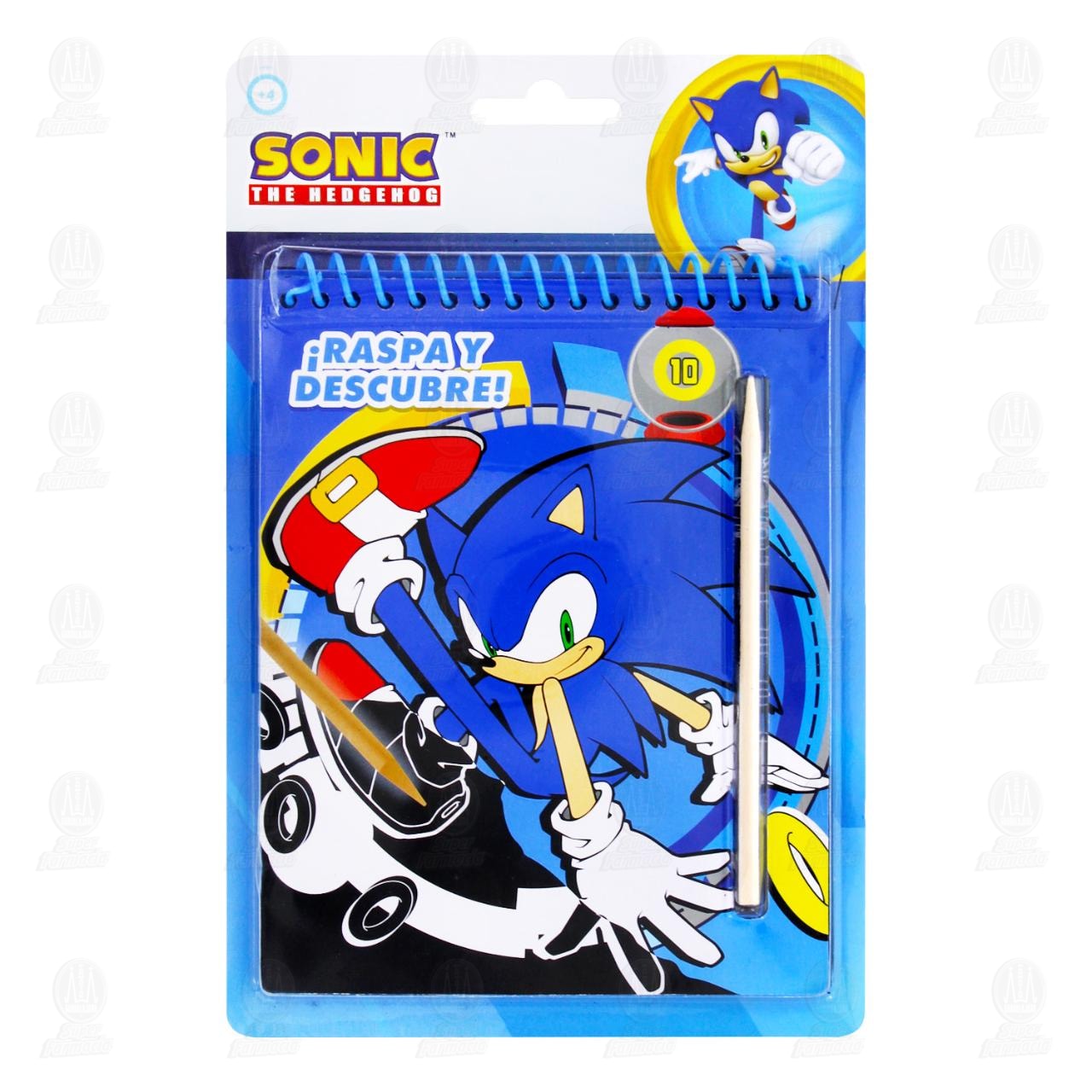 Cuaderno Scratch 4 Fun Sonic The Hedgehog Diferentes Dise&ntilde;os, 2 pzas.