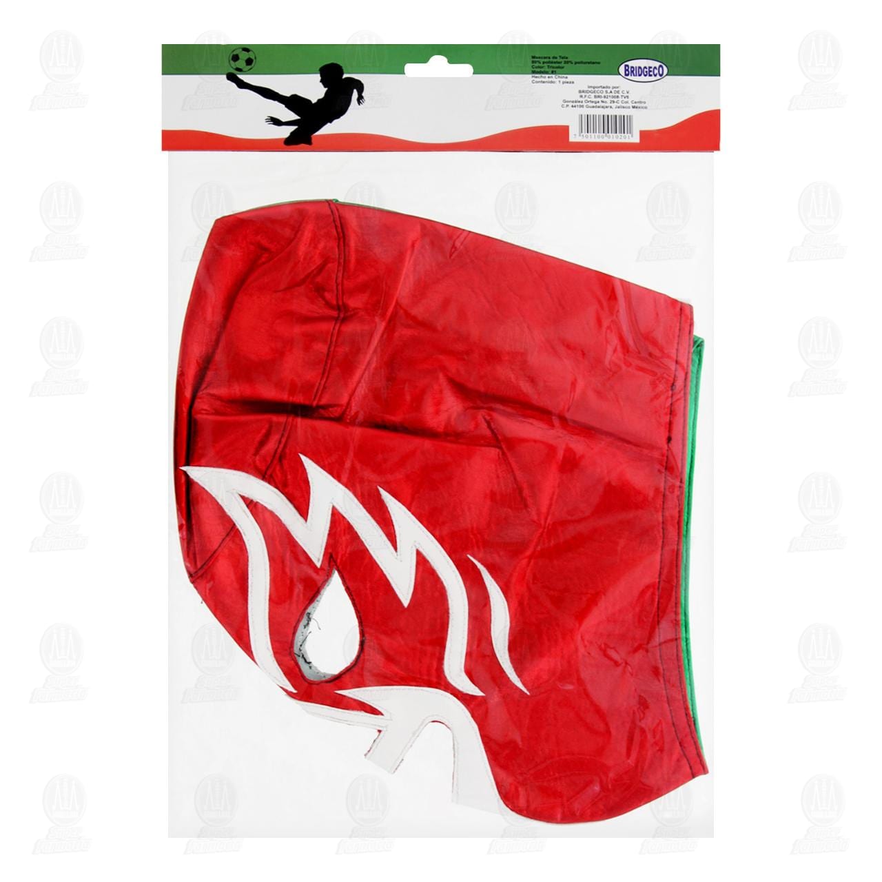 M&aacute;scara de Tela Bridgeco Tricolor, 1 pz. image number 1