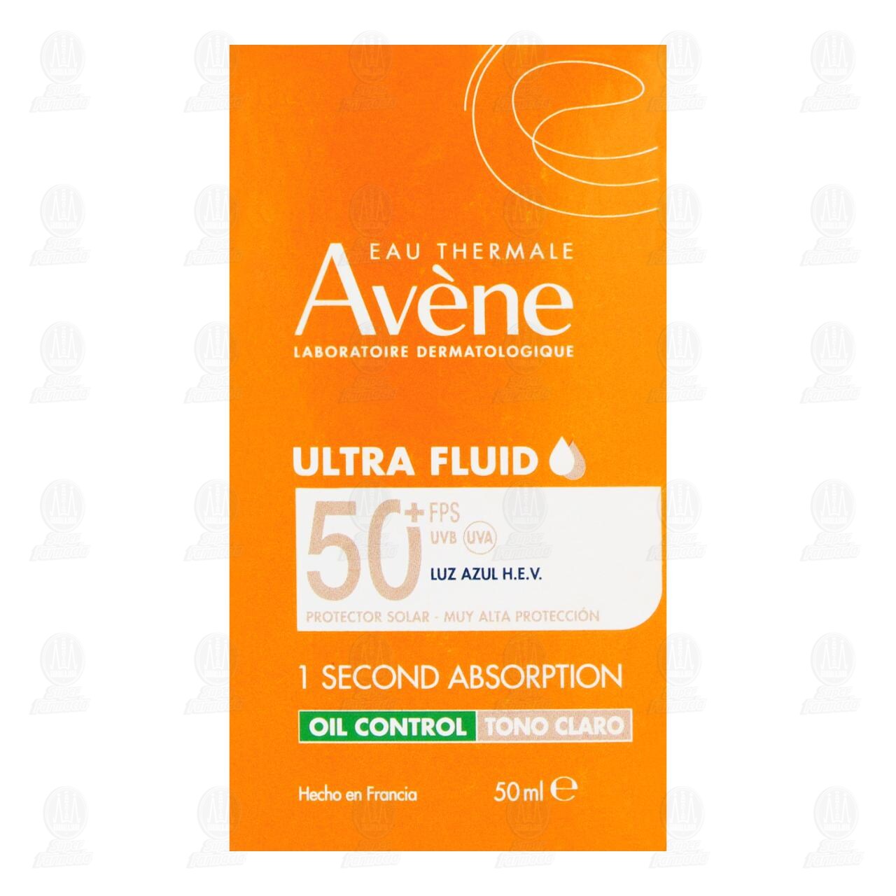 Av&egrave;ne Ultra Fluid Oil Control Tono Claro FPS 50+, 50 ml. image number 1