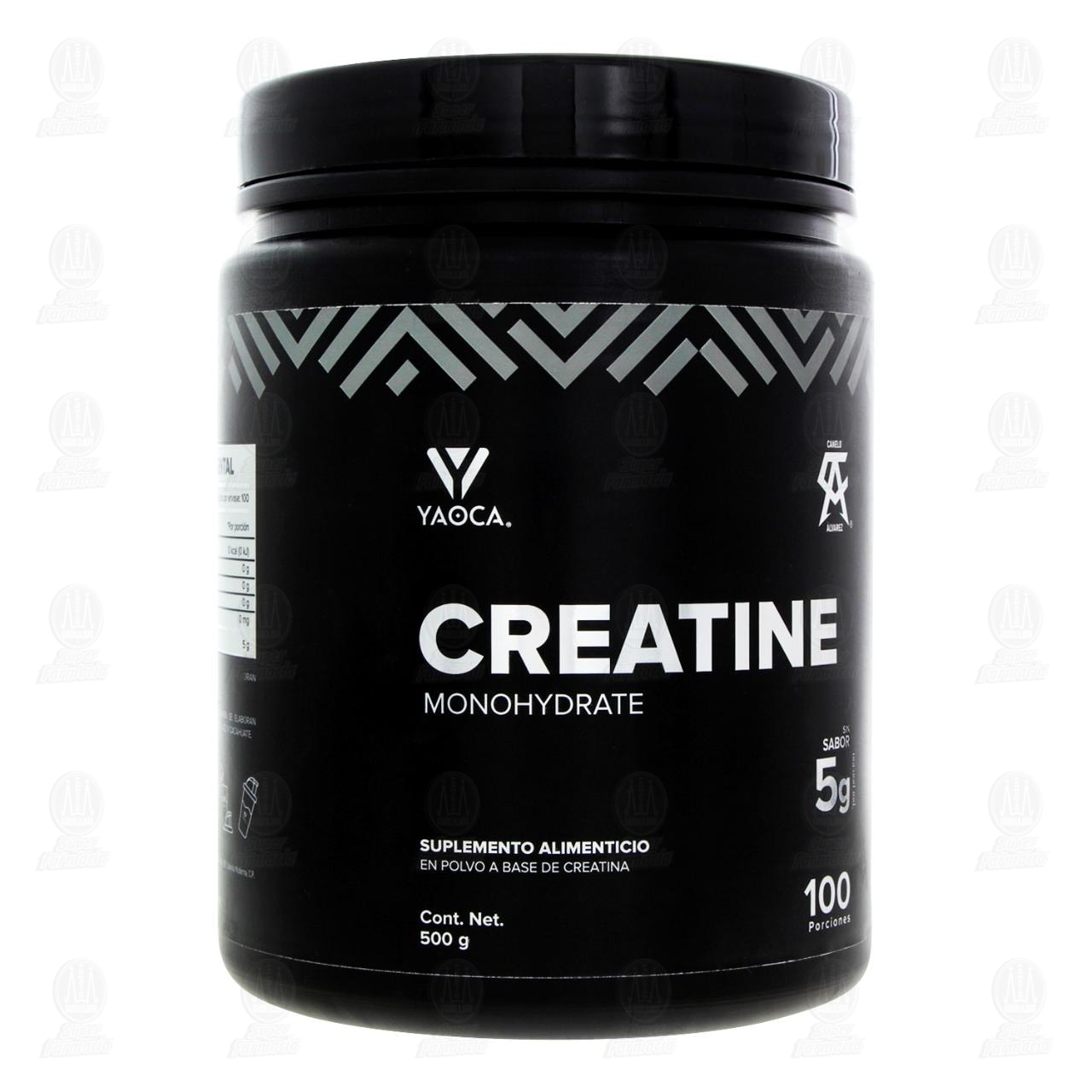 Creatina Monohidratada Yaoca Sin Sabor, 500 gr.