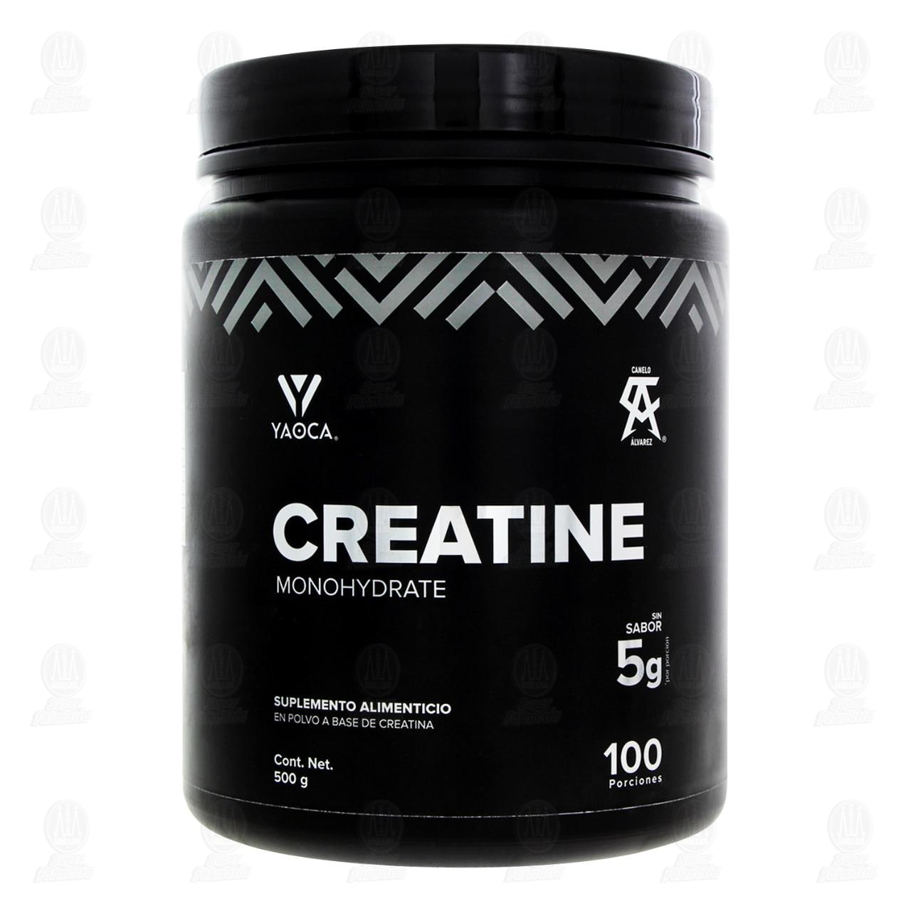 Creatina Monohidratada Yaoca Sin Sabor, 500 gr. image number 1