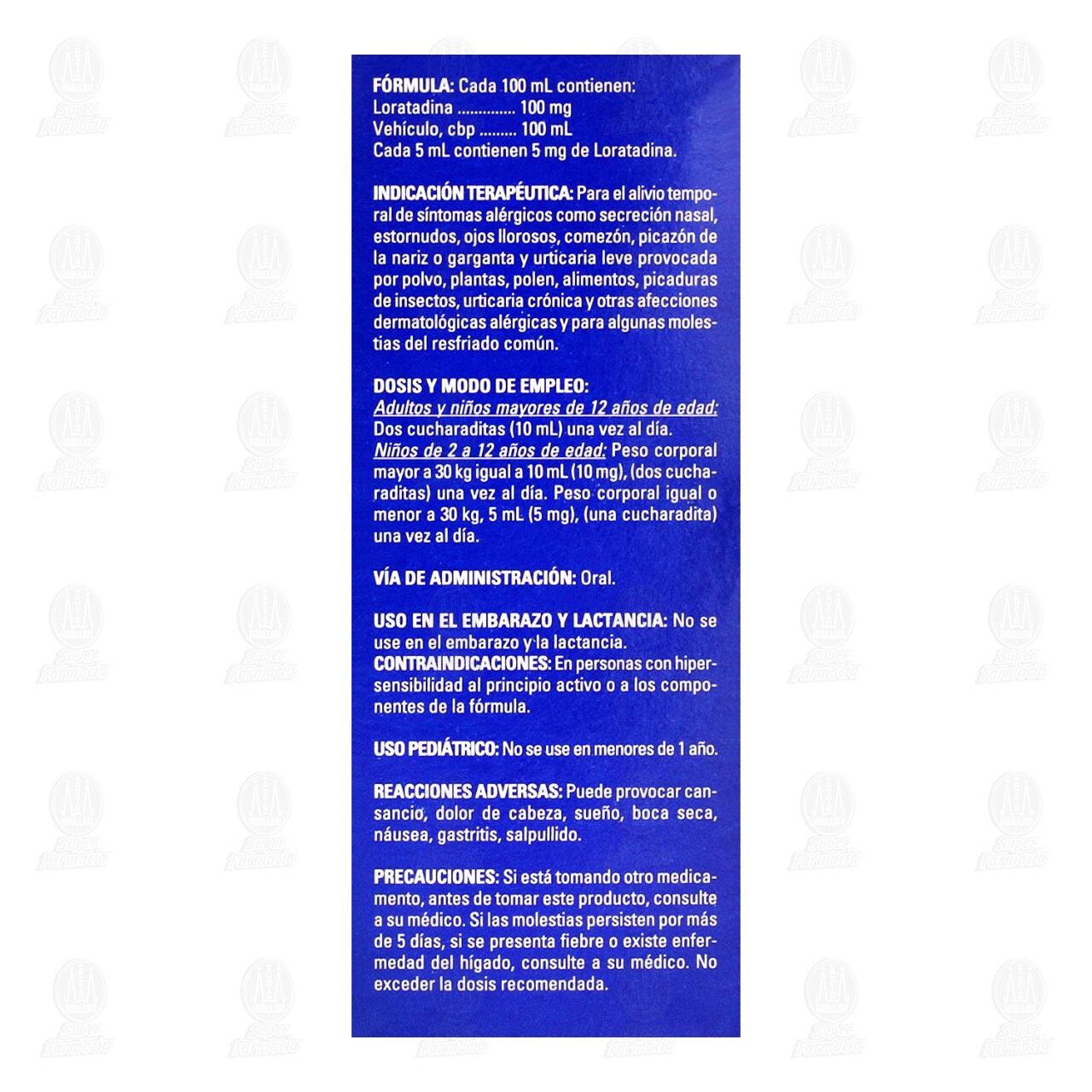 Loratadina Jarabe Sabor Fresa Pl&aacute;tano 100mg/100ml, 60 ml Pharmalife. image number 2