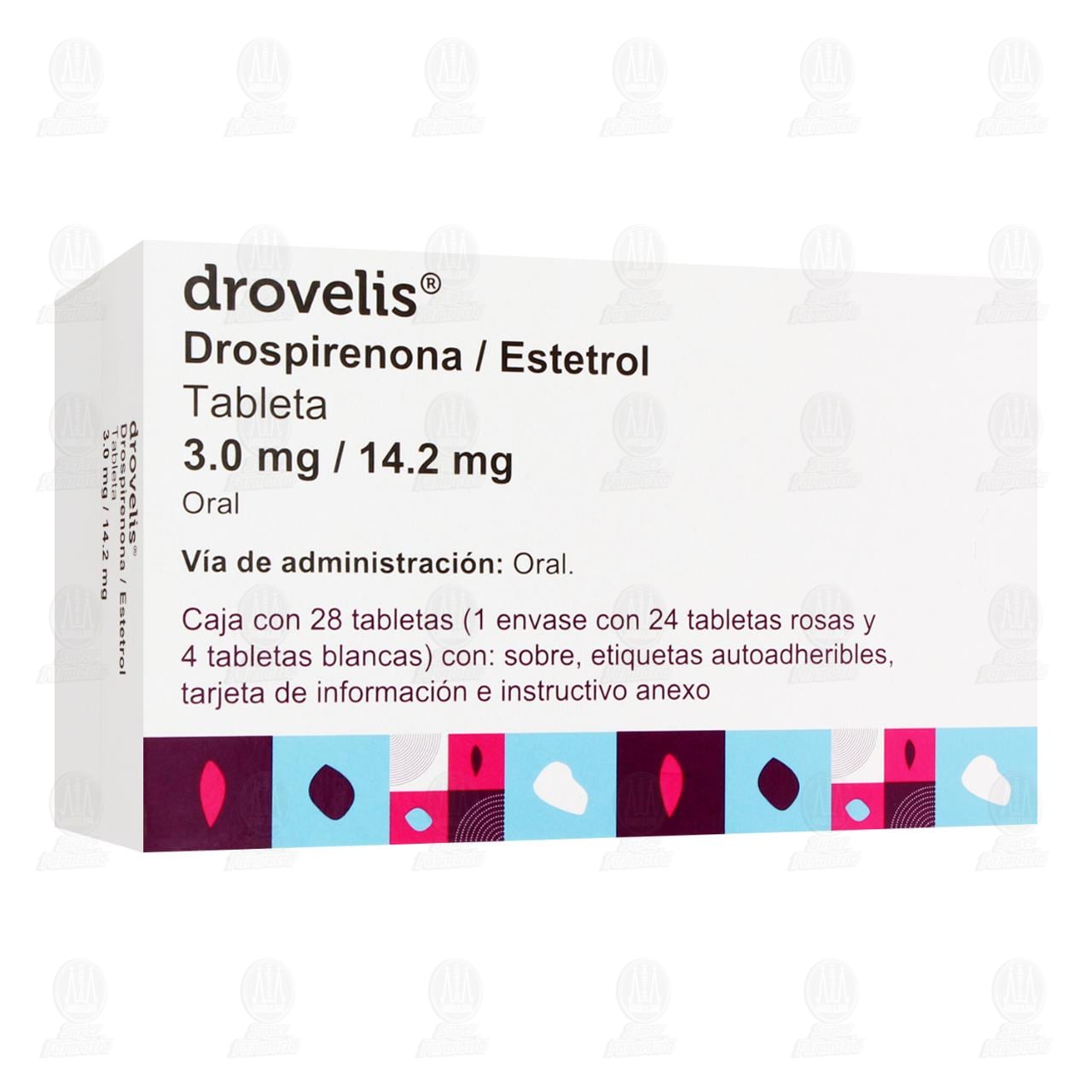 Drovelis 3.0mg/14.2mg, 28 Tabletas. image number 0