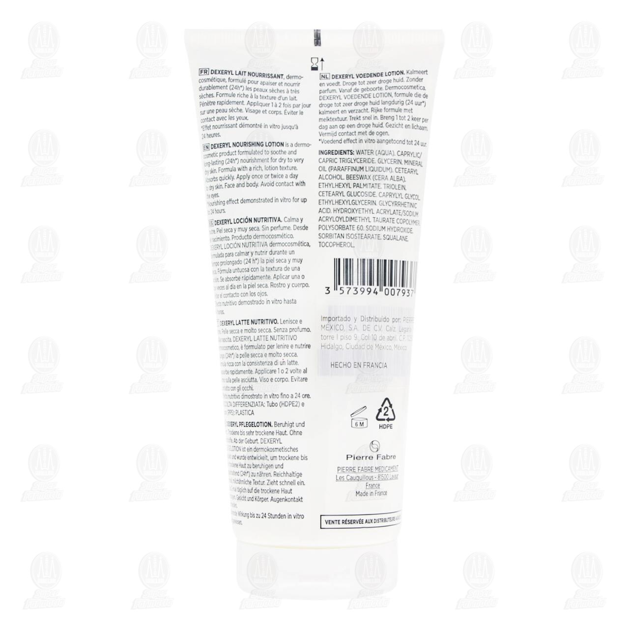 Dexeryl Loci&oacute;n Nutritiva, 200 ml. image number 1