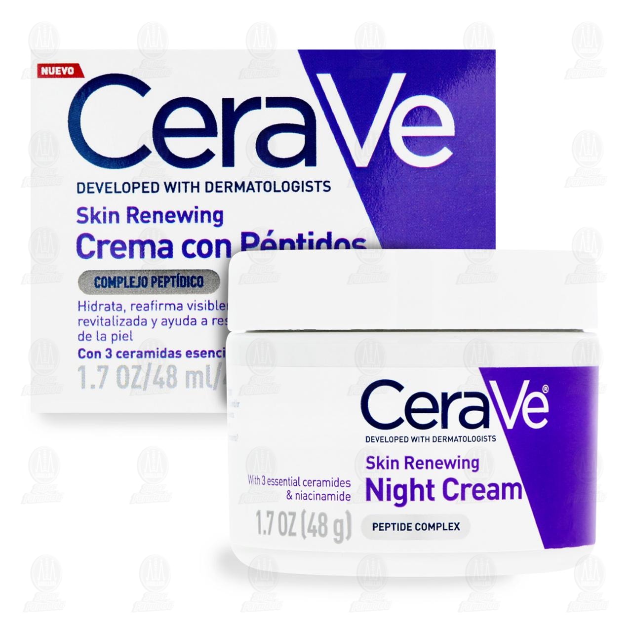 CeraVe Crema con P&eacute;ptidos Skin Renewing, 48 gr. image number 2