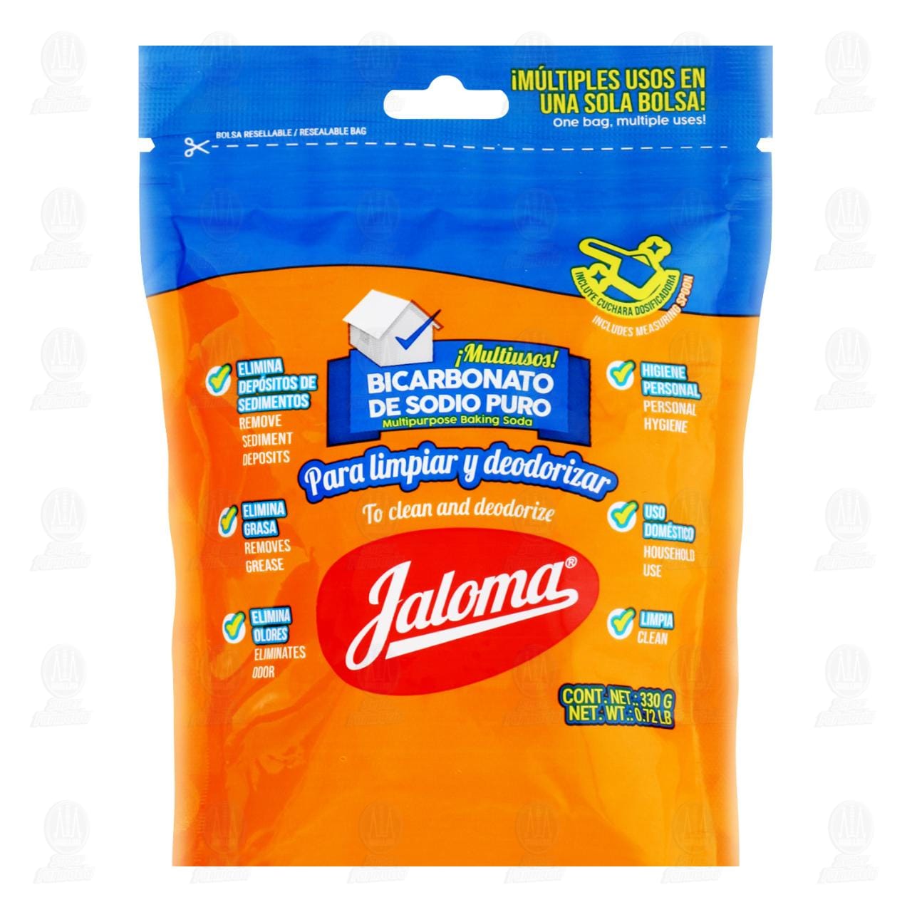 Bicarbonato de Sodio Puro Jaloma Multiusos, 330 gr.