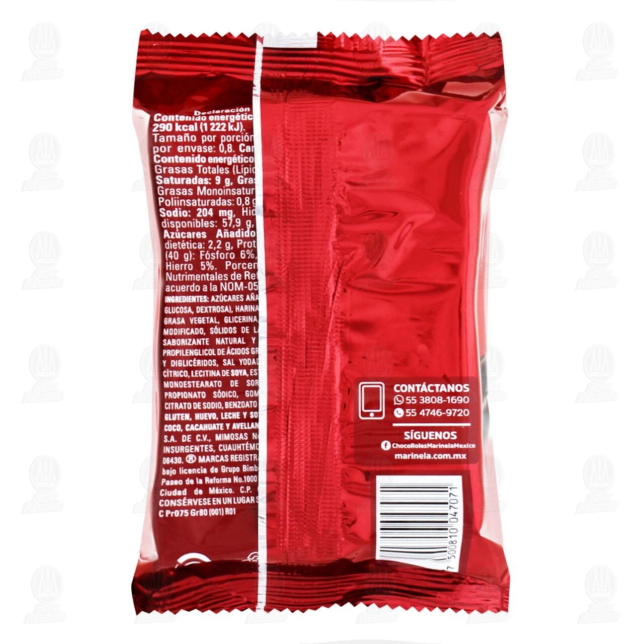 Choco Roles Marinela Mensajero Edici&oacute;n Limitada, 80 gr. image number 1