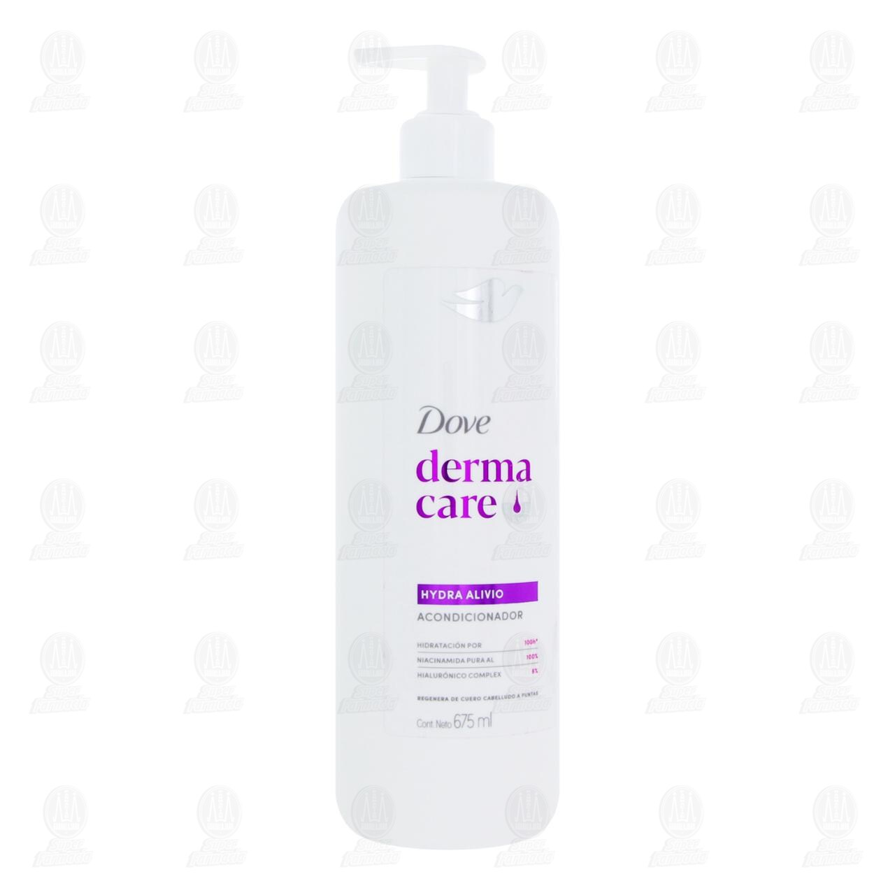 Acondicionador Dove Derma Care Hydra Alivio, 675 ml.