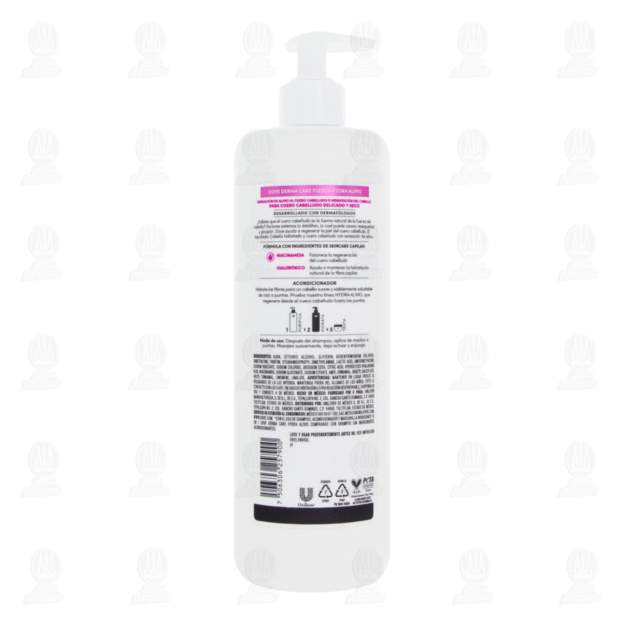 Acondicionador Dove Derma Care Hydra Alivio, 675 ml. image number 2