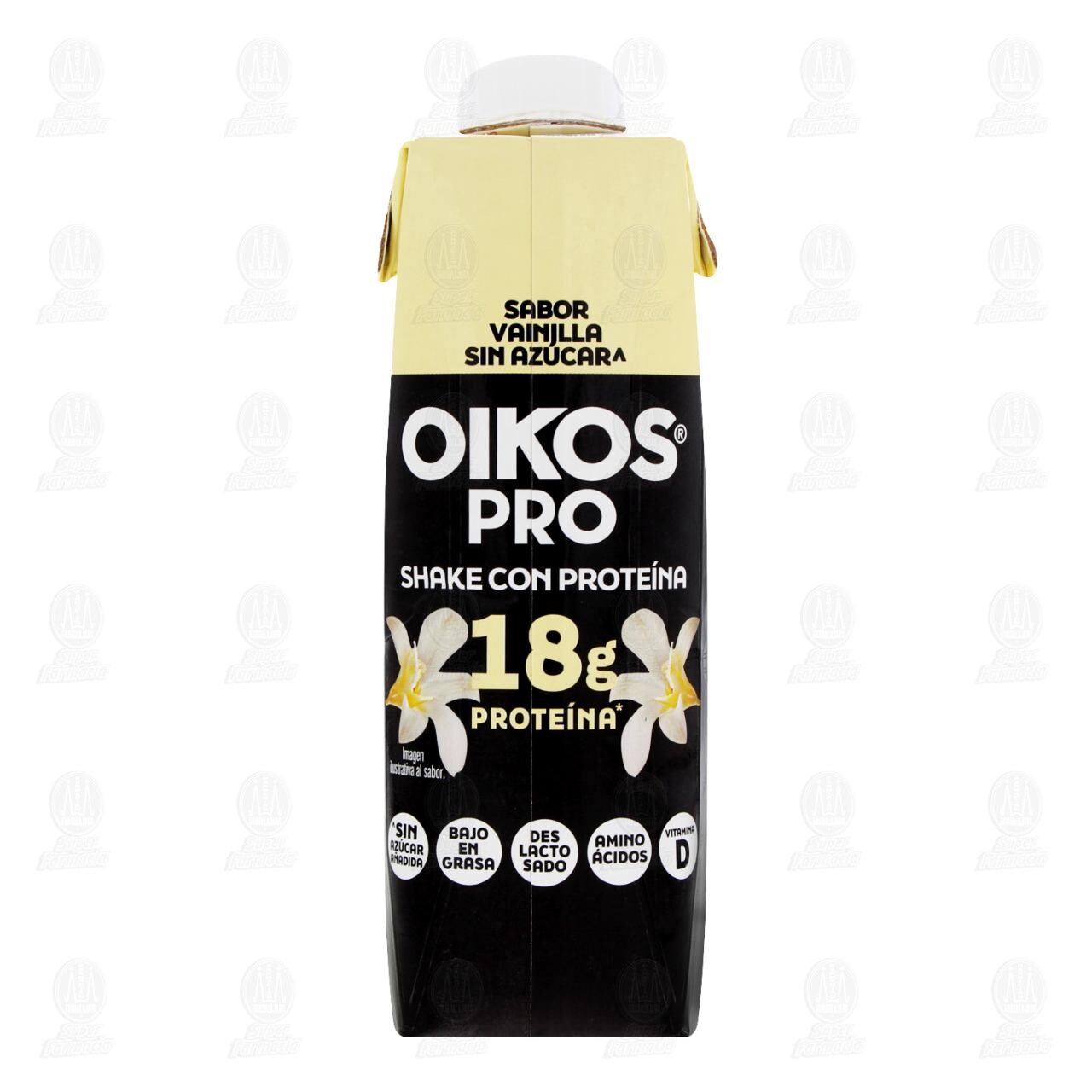 Bebida L&aacute;ctea Oikos Pro Shake con Prote&iacute;na Sabor Vainilla Sin Az&uacute;car, 300 ml. image number 2
