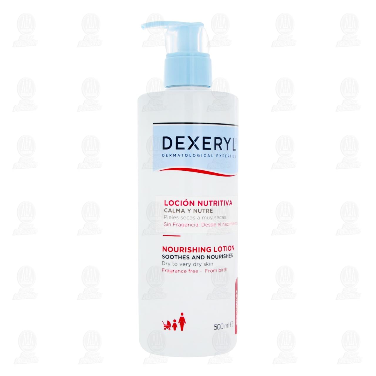 Dexeryl Loci&oacute;n Nutritiva Piel Seca a Muy Seca, 500 ml.