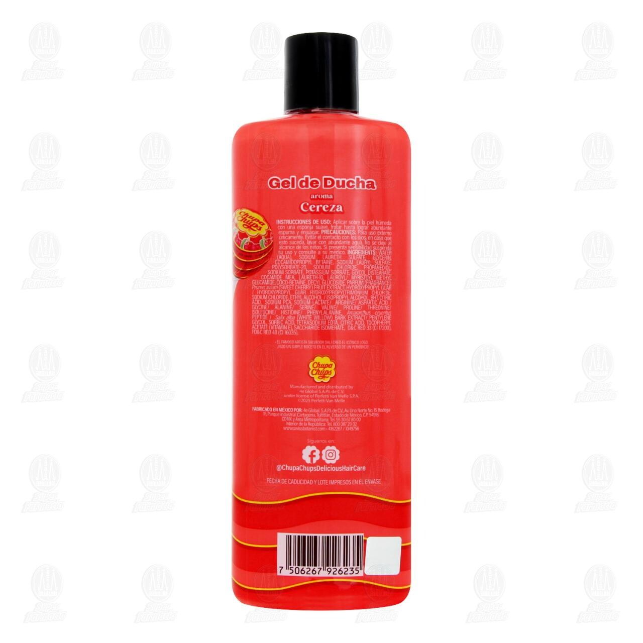 Gel de Ducha The Botanist Chupa Chups Cereza, 400 ml. image number 2