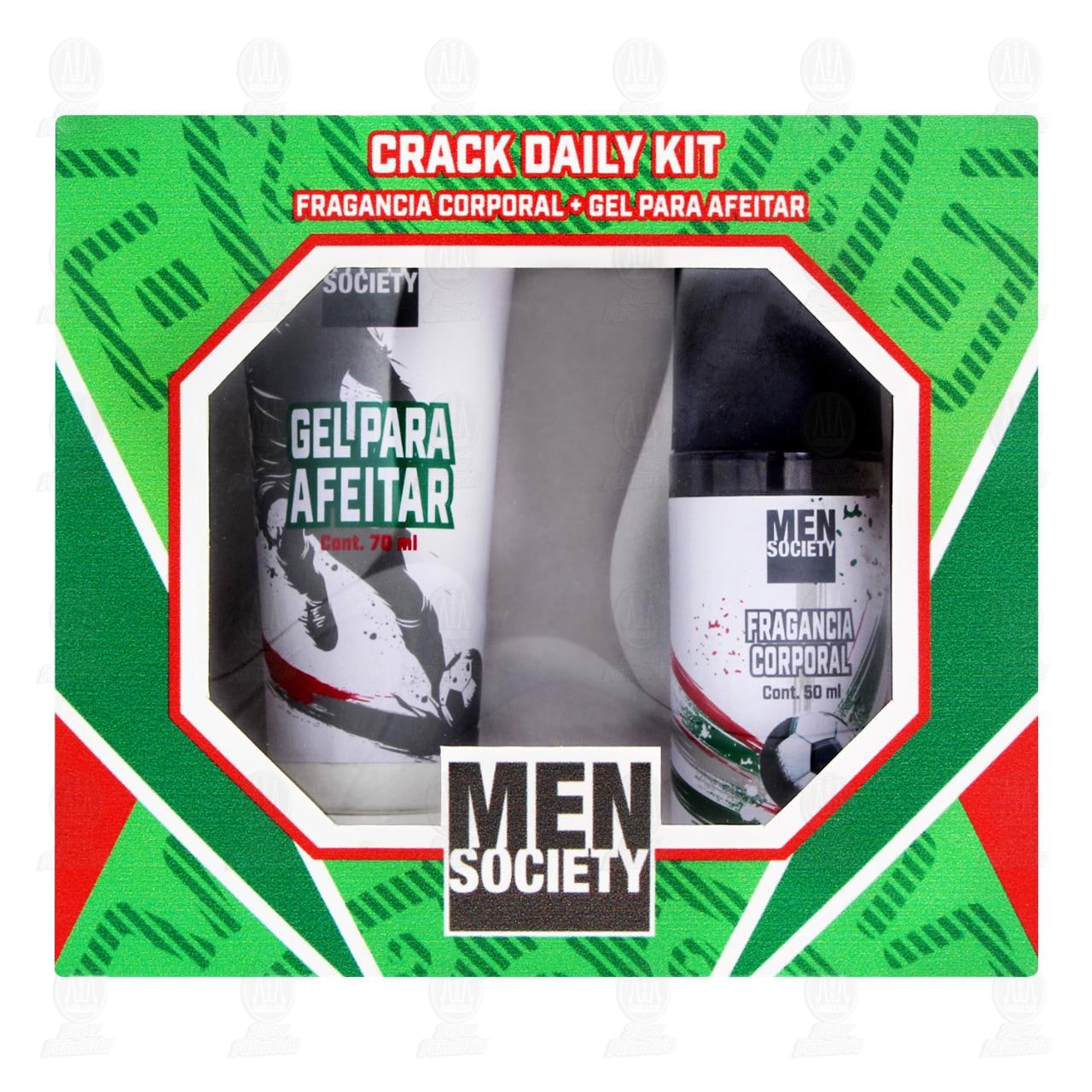 Kit Bioscents Men Society Crack Daily Fragancia Corporal + Gel para Afeitar, 2 pzas. image number 1