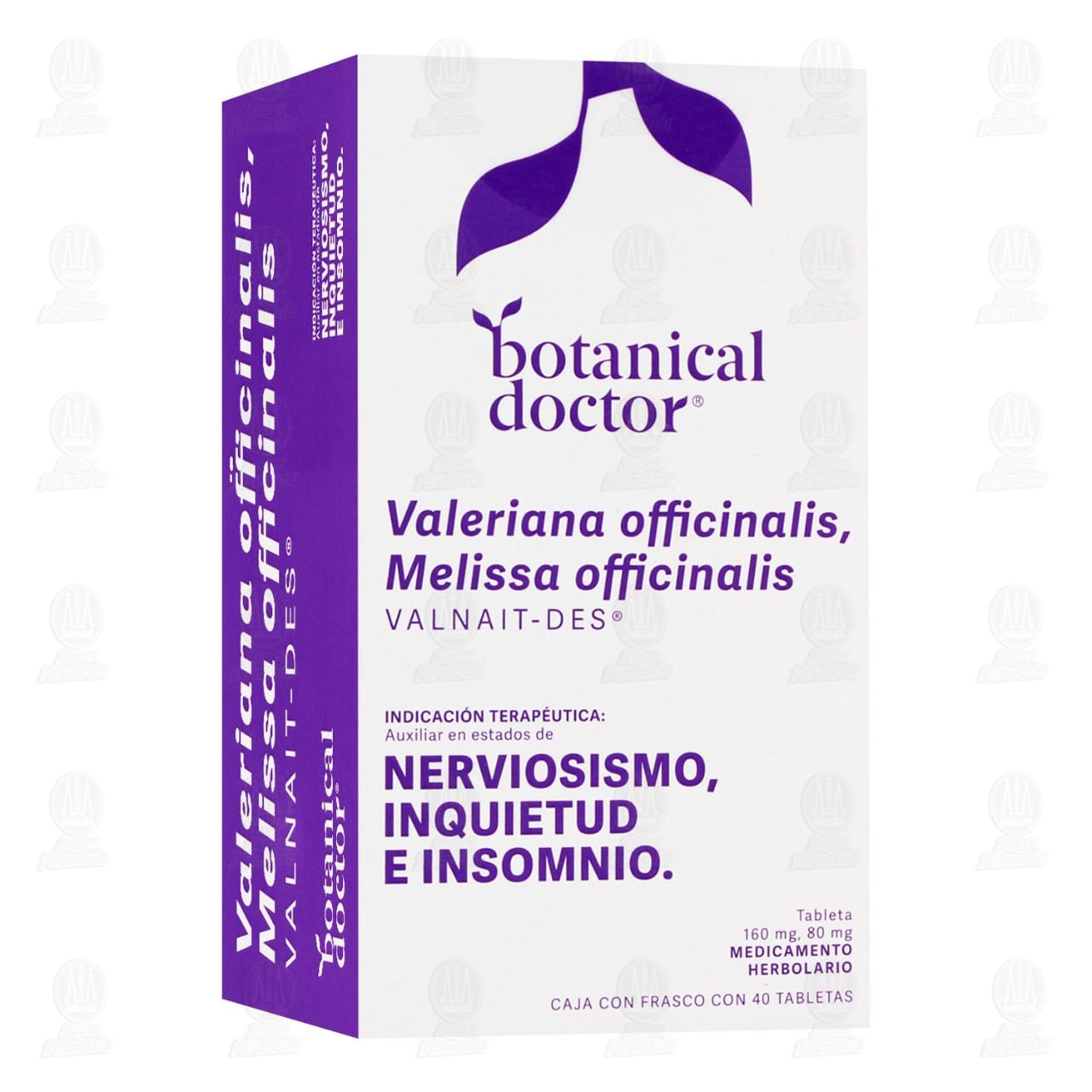 Medicamento Herbolario Botanical Doctor 160mg/80mg, 40 Tabletas.