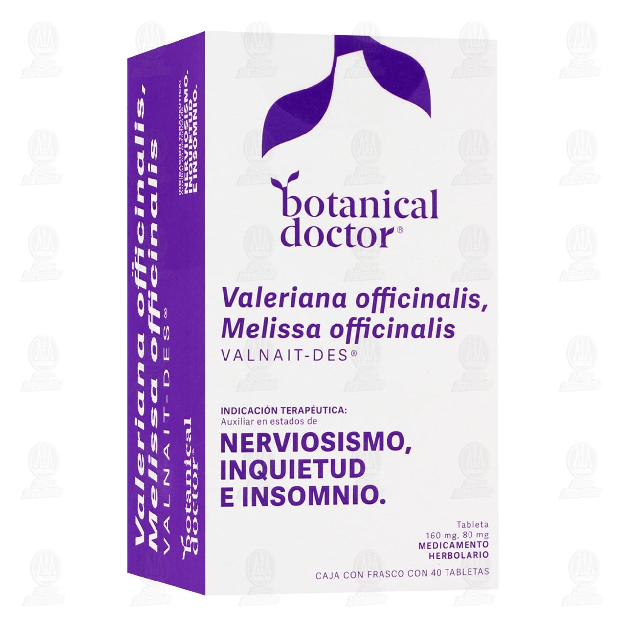 Medicamento Herbolario Botanical Doctor 160mg/80mg, 40 Tabletas. image number 0