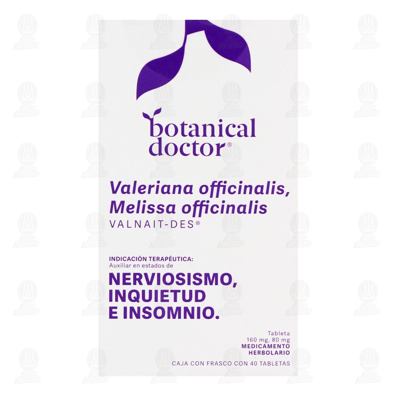 Medicamento Herbolario Botanical Doctor 160mg/80mg, 40 Tabletas. image number 1