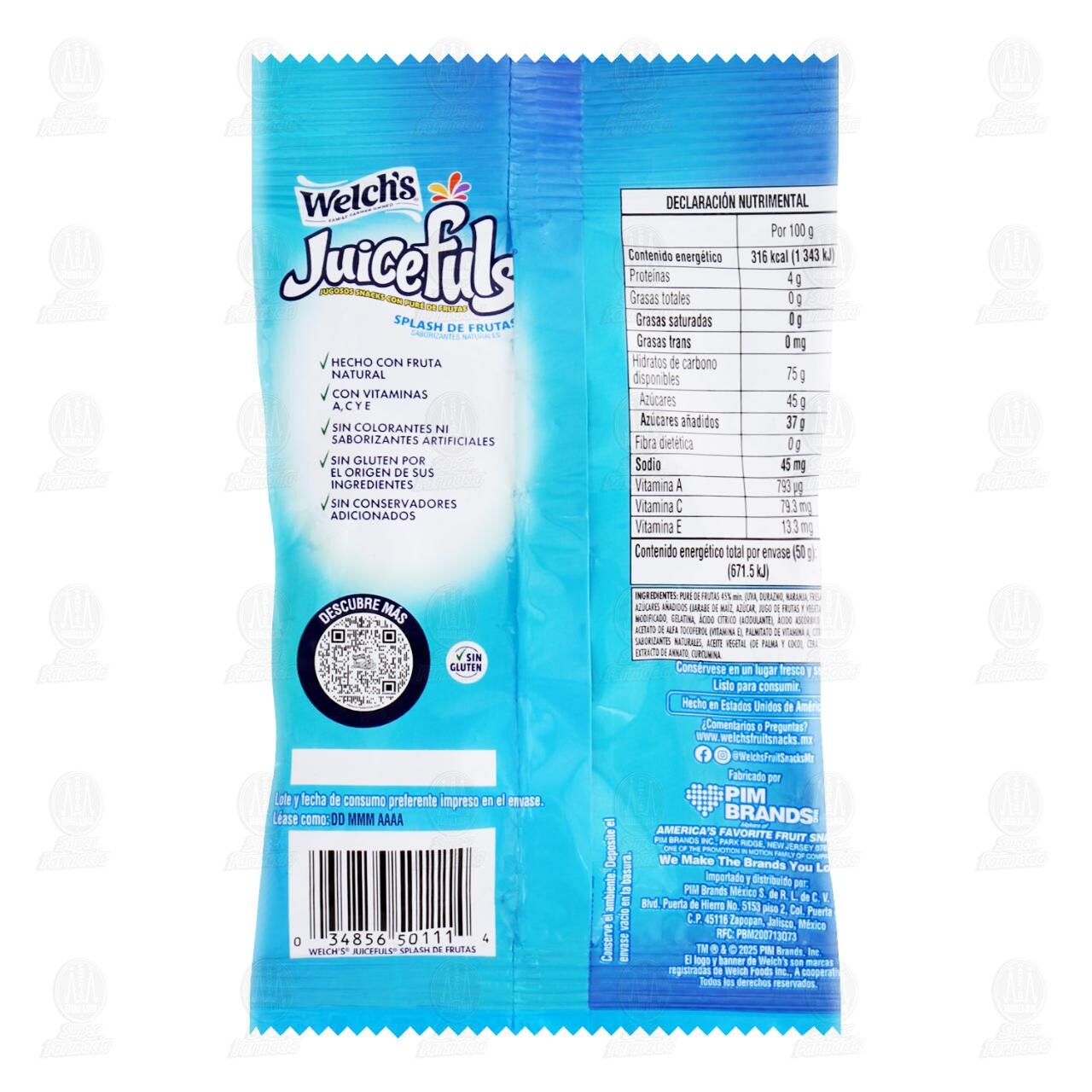 Gomitas Welch's Juicefuls Splash de Frutas, 50 gr. image number 1