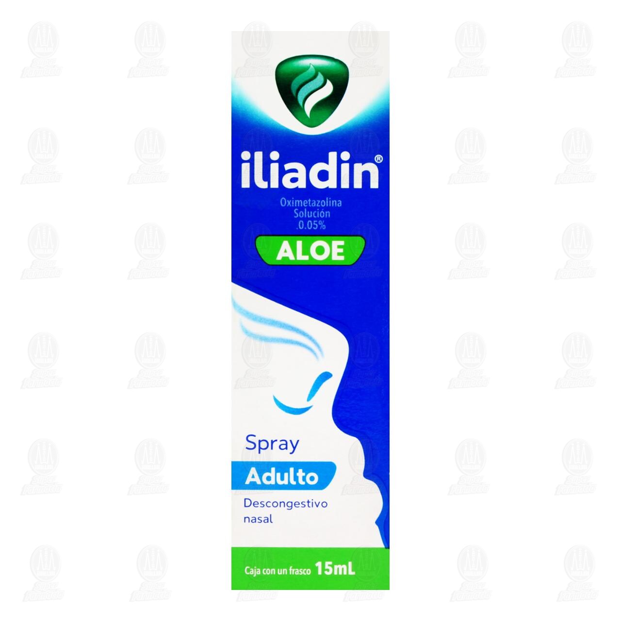Iliadin Adulto Spray Descongestionante Nasal Aloe, 0.05% 15 ml. image number 1