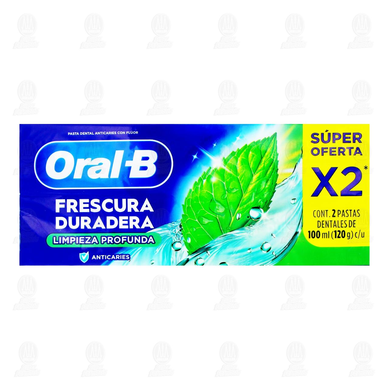 Pack Pasta Dental Oral-B Frescura Duradera Limpieza Profunda, 2 pzas de 100 ml c/u. image number 1