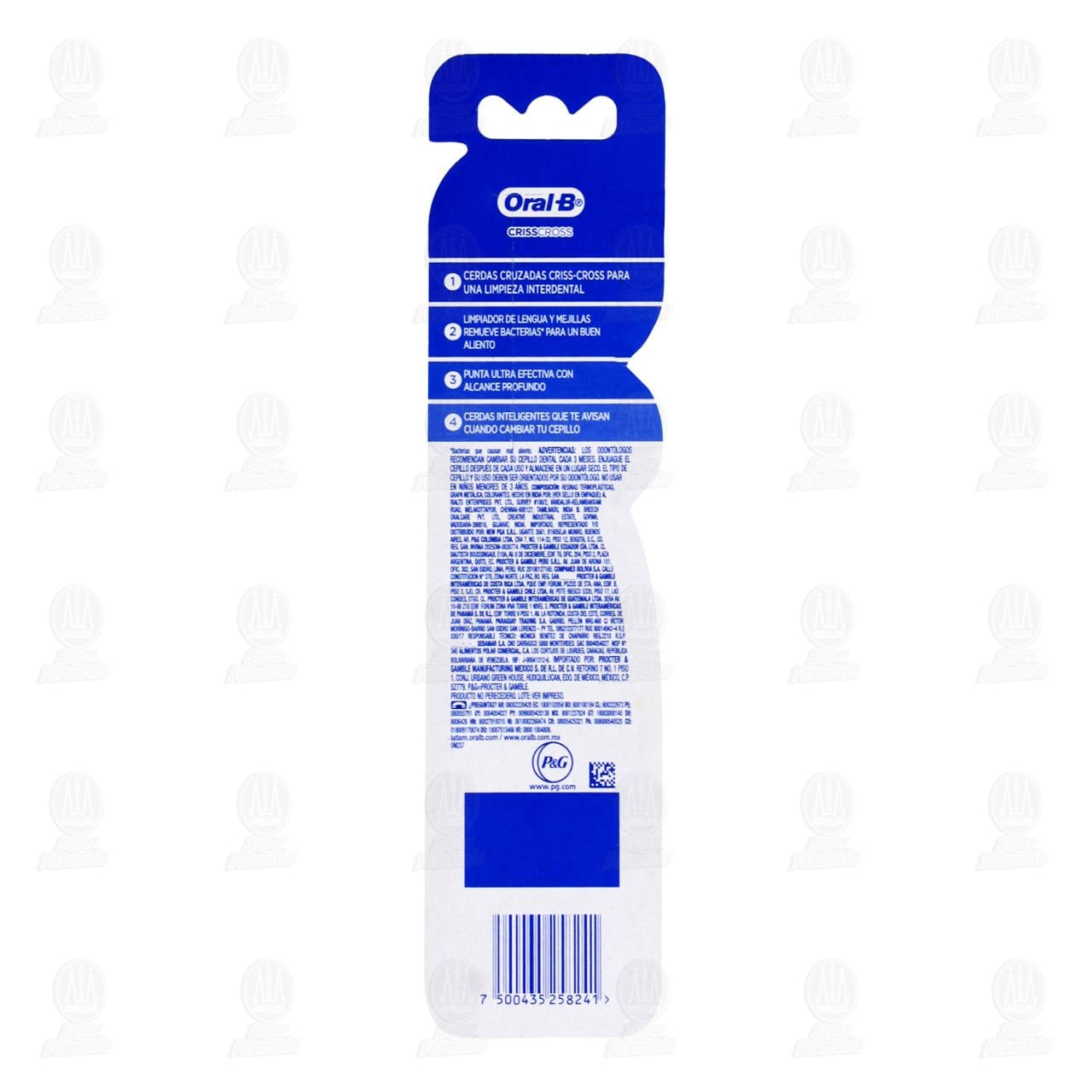 Cepillo Dental Oral-B CrissCross Limpieza Interdental, 2 pzas. image number 1