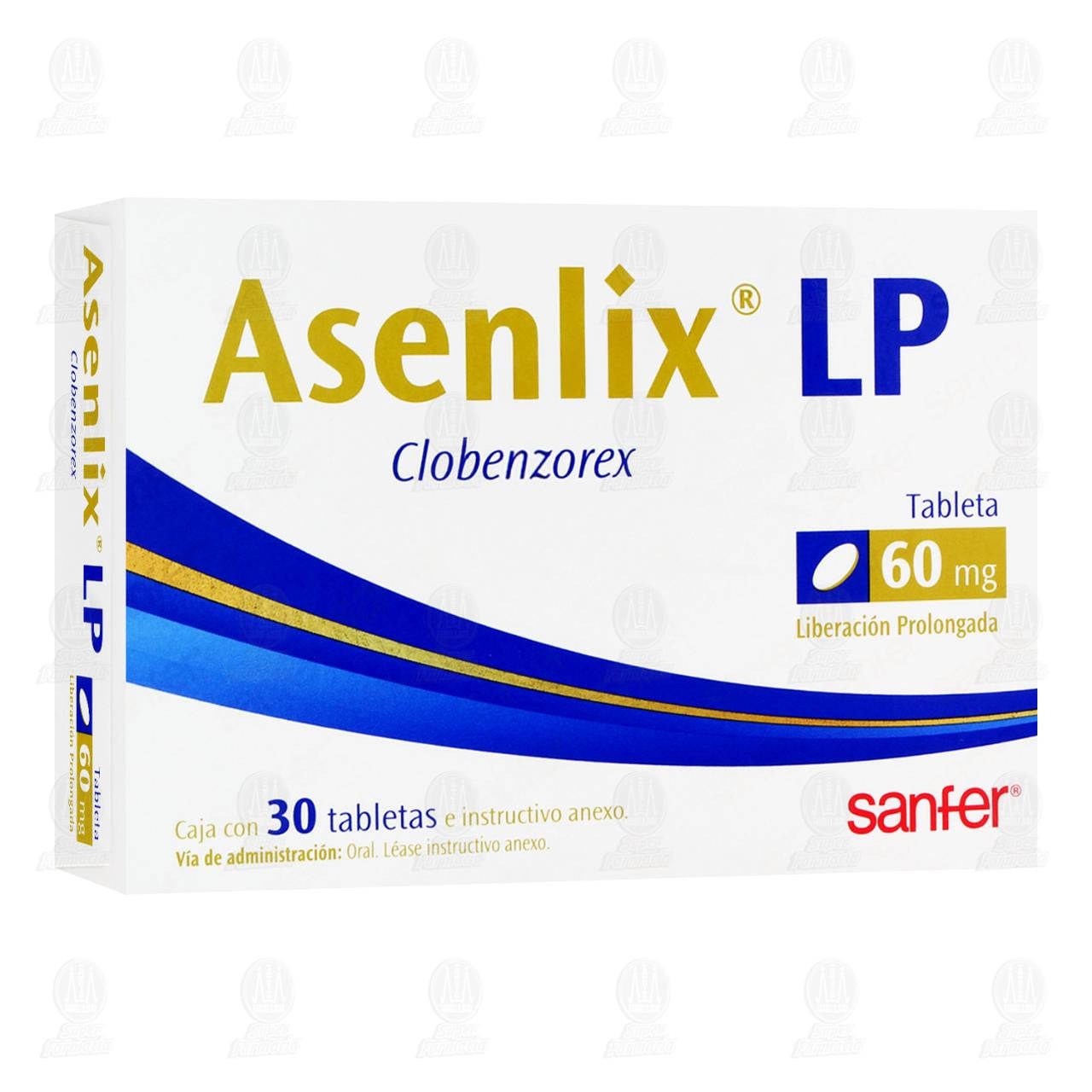 Asenlix LP 60 mg, 30 Tabletas. image number 0