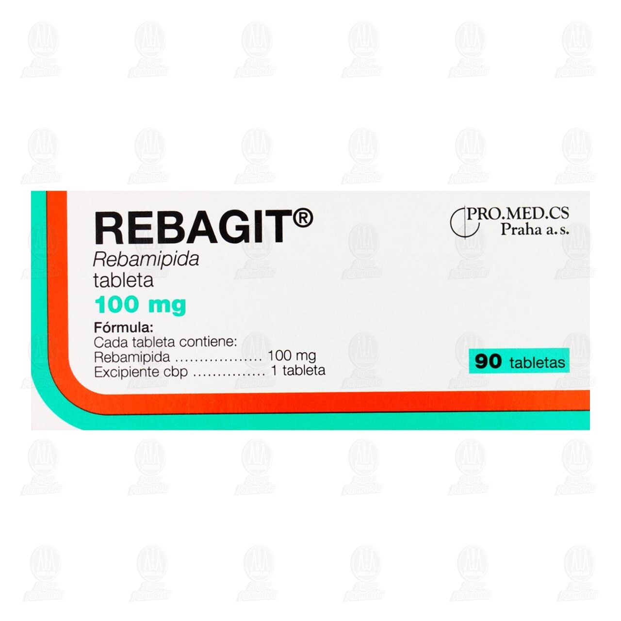 Rebagit 100 mg, 90 Tabletas. image number 2