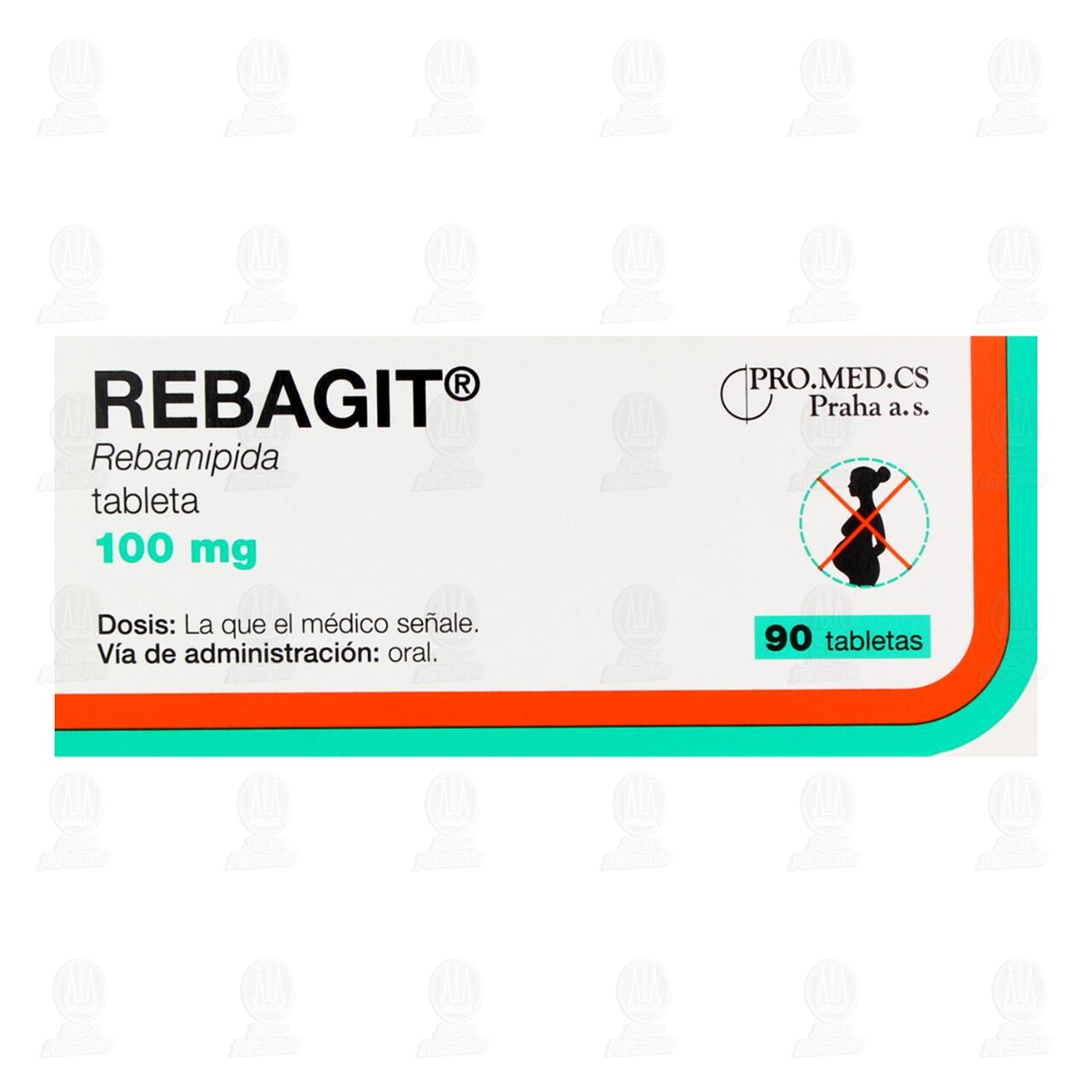 Rebagit 100 mg, 90 Tabletas. image number 1