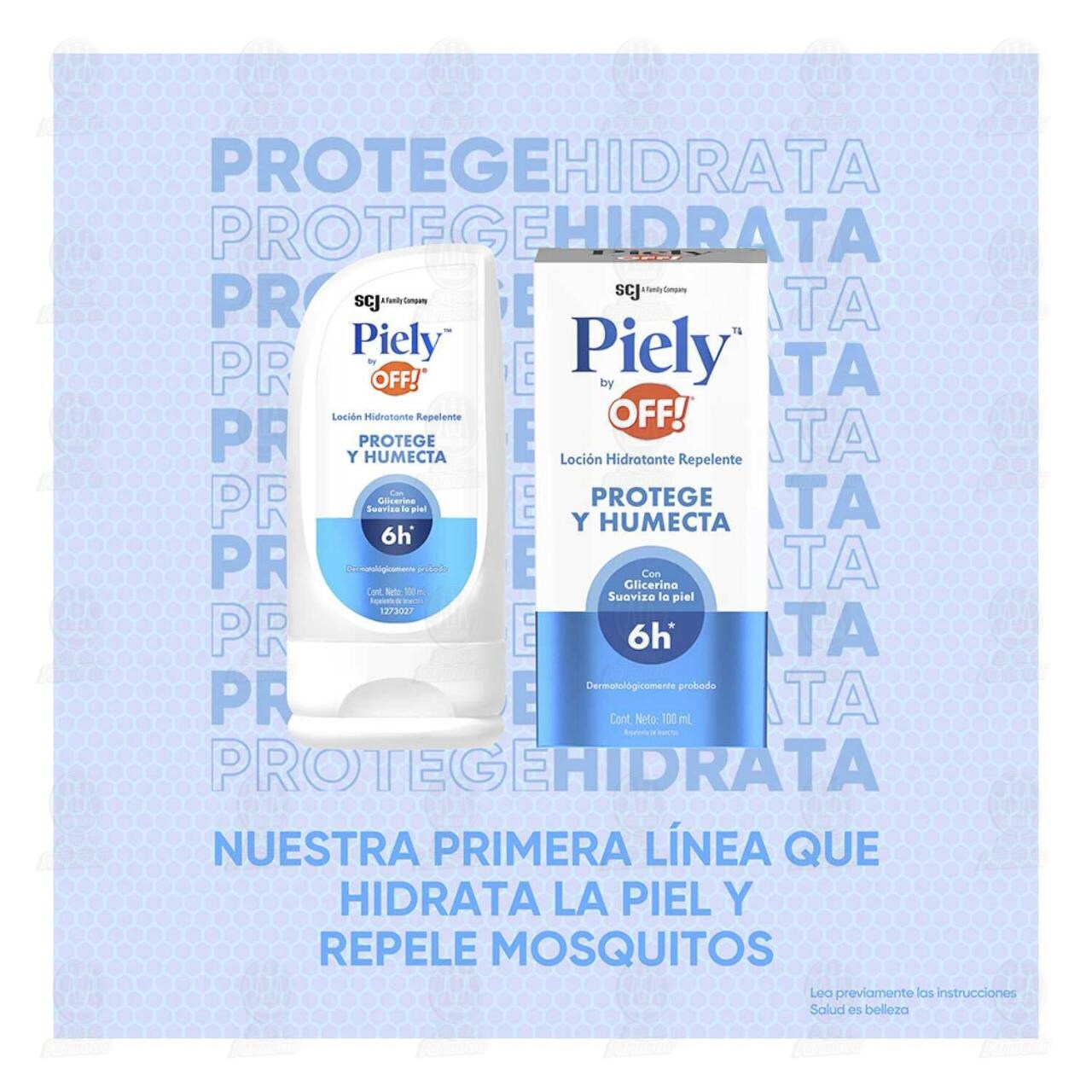 Repelente de Insectos Piely by OFF! Loci&oacute;n Hidratante Protege y Humecta, 100 ml. image number 2