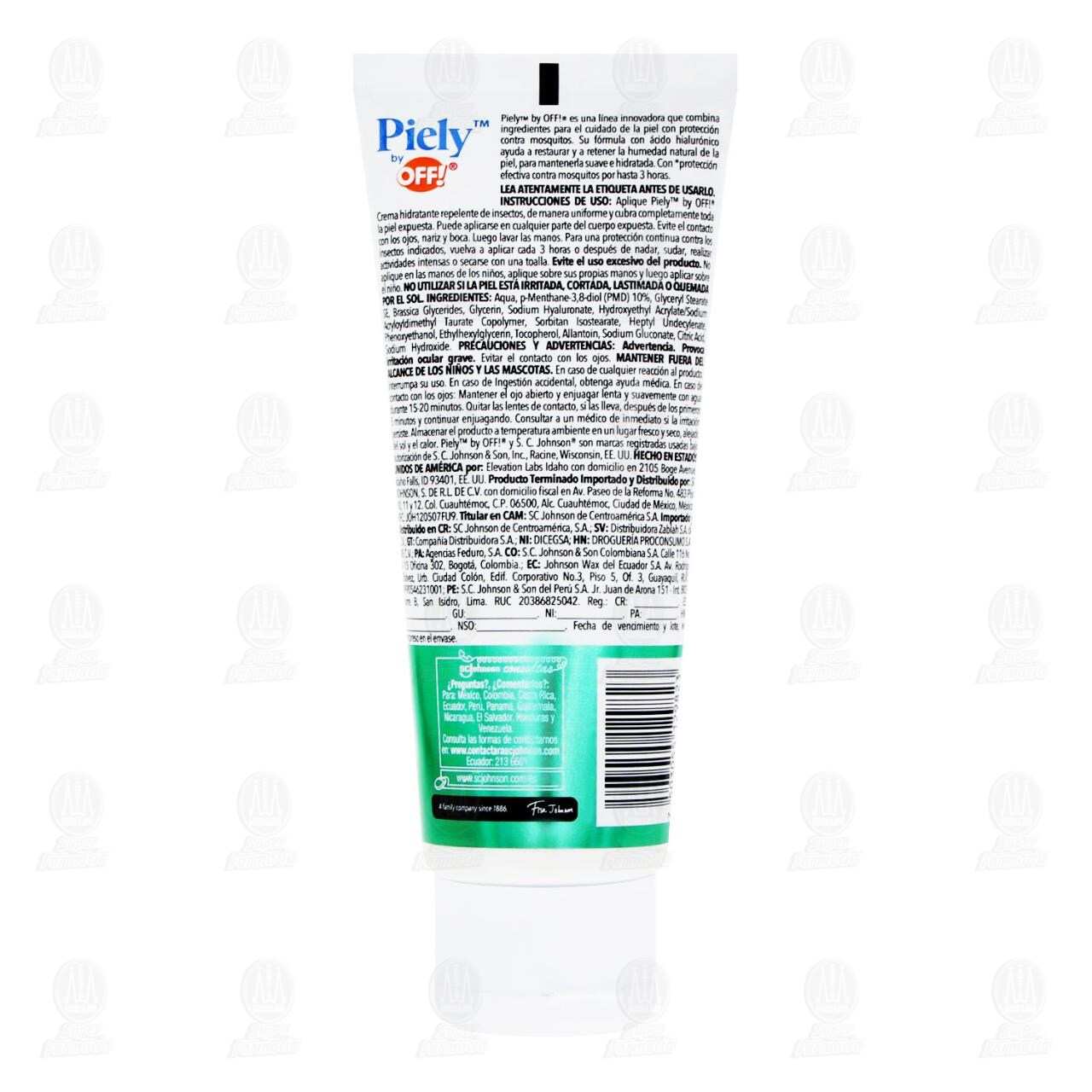 Repelente de Insectos Piely by OFF! Crema Hidratante Protege y Restaura, 100 ml. image number 1