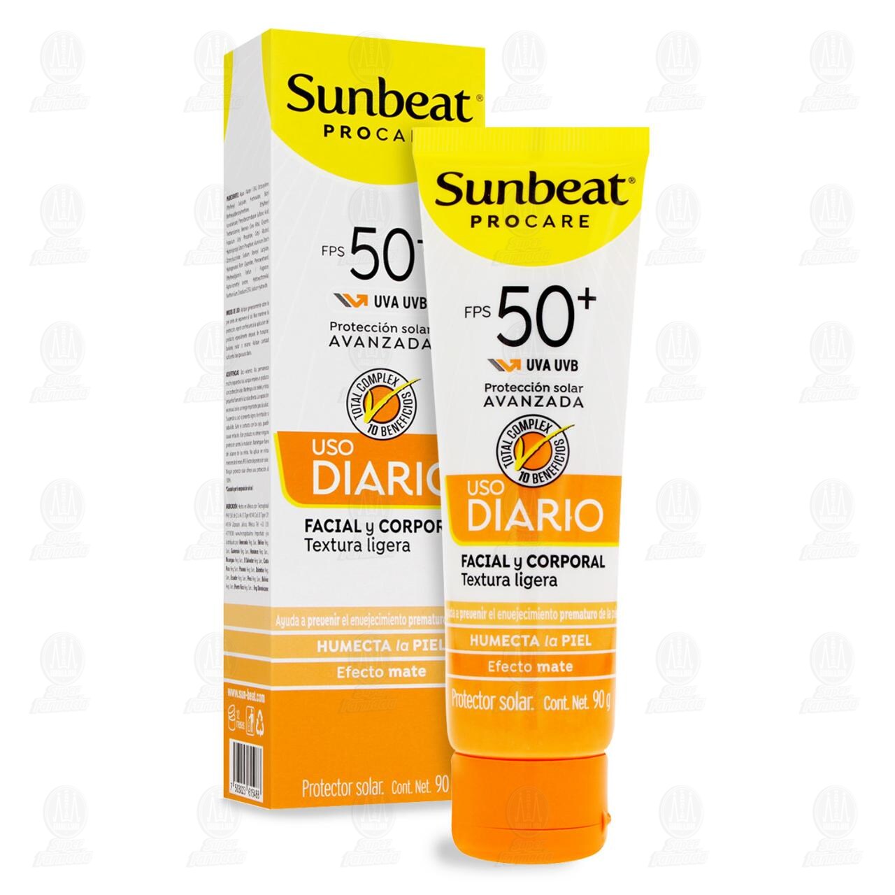 Protector Solar Sunbeat Procare Facial y Corporal FPS 50+, 90 gr. image number 3