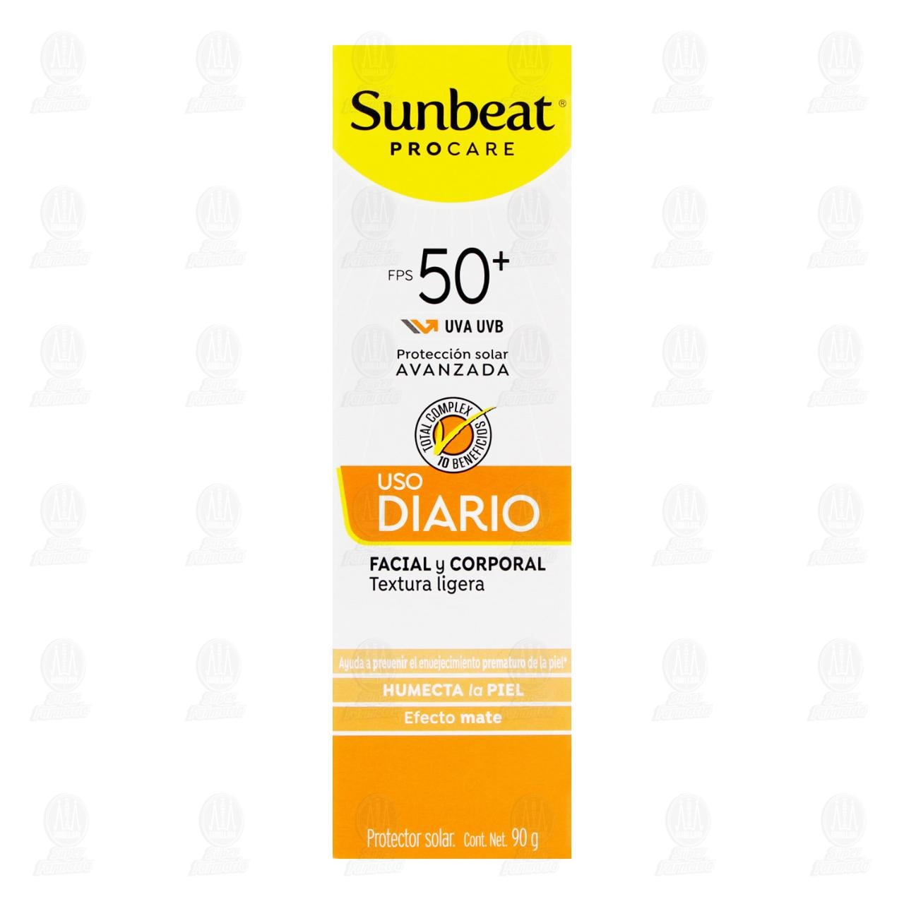 Protector Solar Sunbeat Procare Facial y Corporal FPS 50+, 90 gr. image number 1