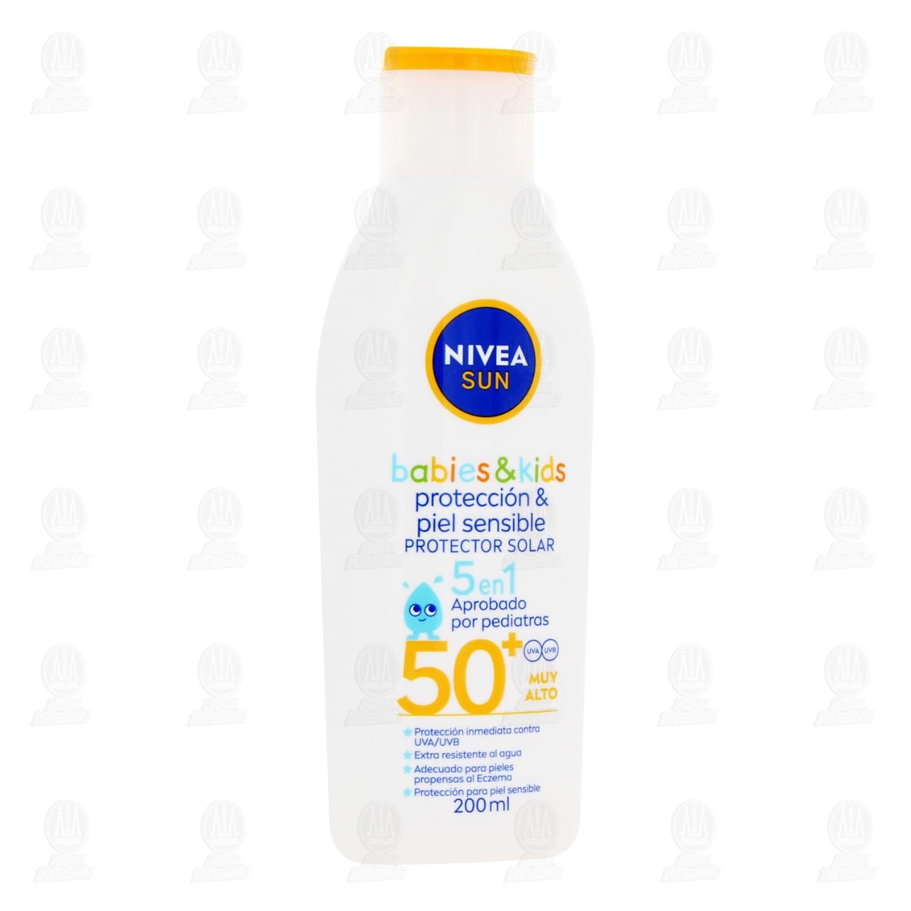 Nivea Sun Babies & Kids Protecci&oacute;n y Piel Sensible Protector Solar FPS 50+, 200 ml.