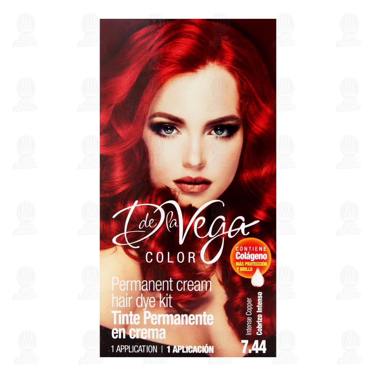 Tinte D de la Vega Color Cobrizo Intenso 7.44, 1 pz. image number 1