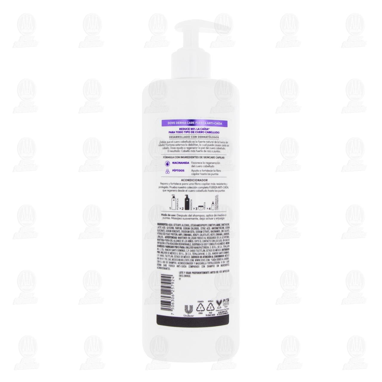Acondicionador Dove Derma Care Fuerza Anti-Ca&iacute;da, 675 ml. image number 2
