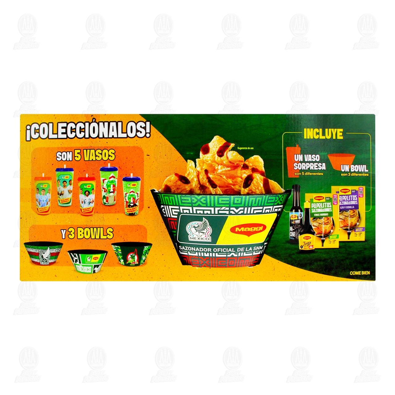 Kit Maggi Para Tus Partidos Sazonadores L&iacute;quidos + Sazonadores en Polvo + Vaso M&aacute;gico + Bowl, 6 pzas. image number 2
