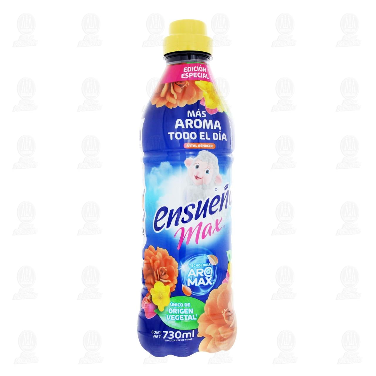 Suavizante de Telas Ensue&ntilde;o Max Vital Renacer, 730 ml.