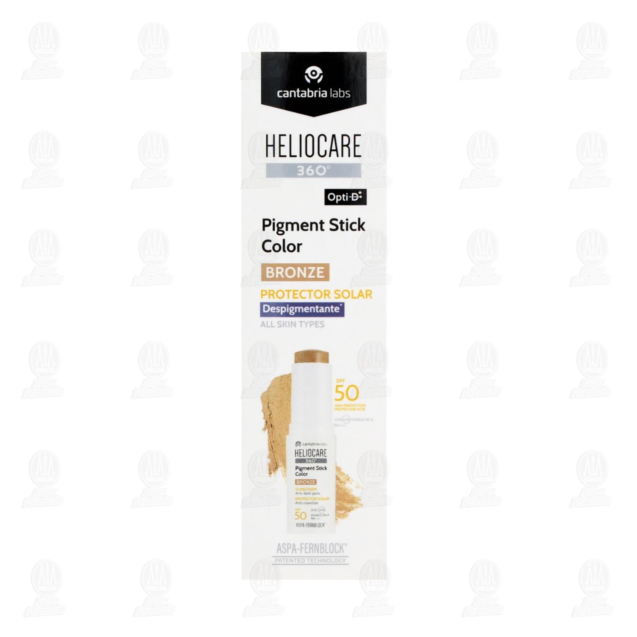 Heliocare 360&deg; Pigment Stick Color Bronze Protector Solar SPF 50, 10 gr. image number 1