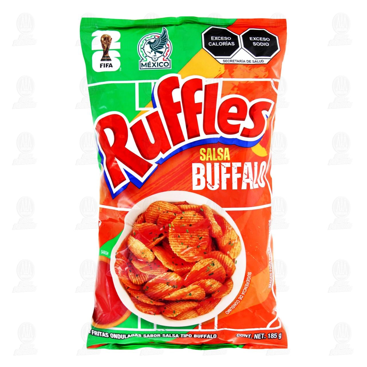 Papas Ruffles Sabor Salsa B&uacute;falo, 185 gr.